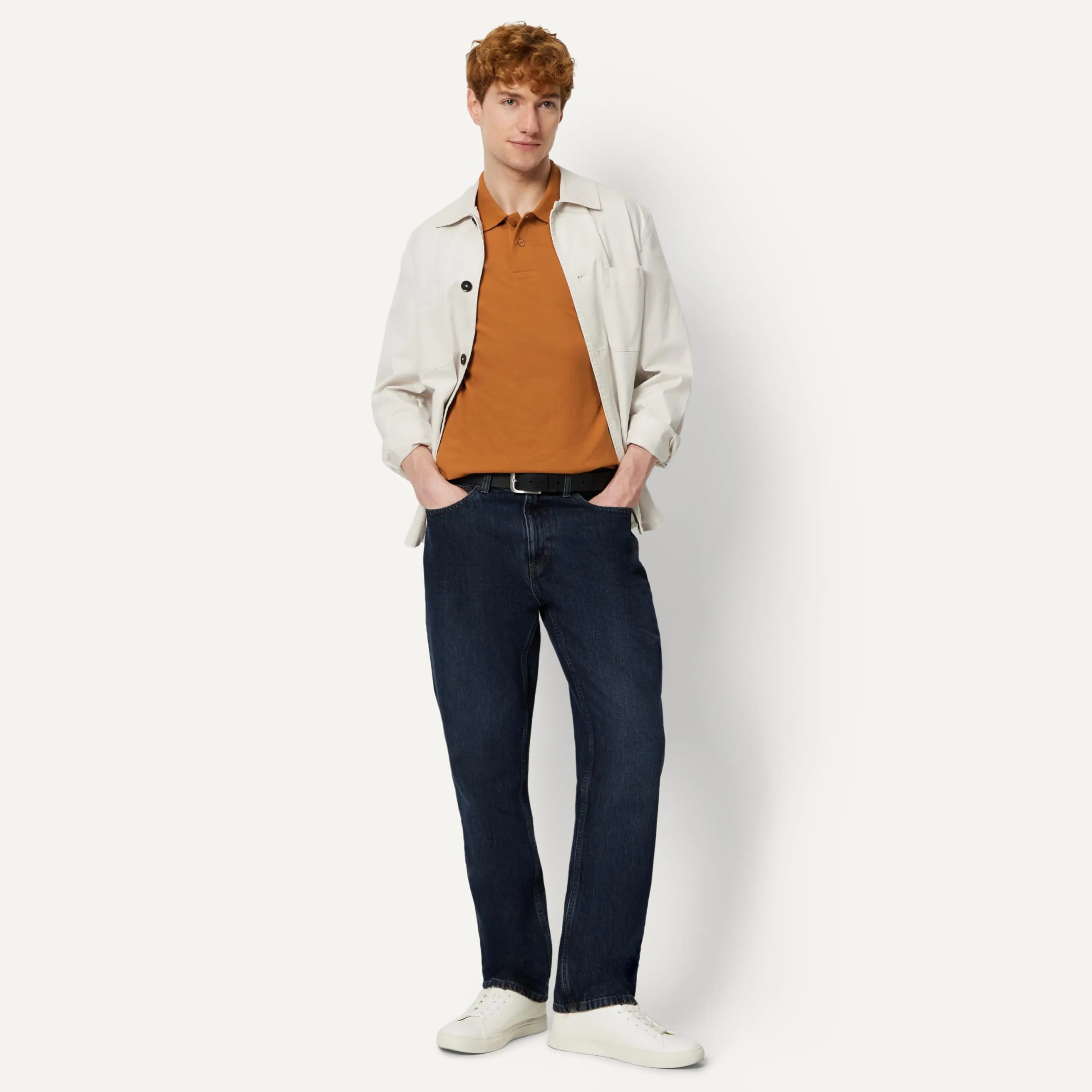 Amazon Essentials Polo in Piqué di Cotone Slim Uomo, Caramello, S - immagine 5