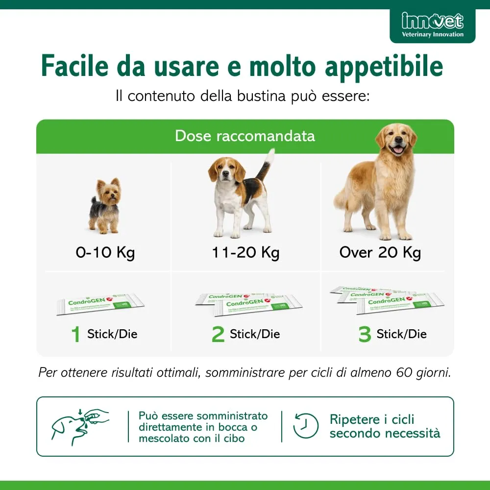 Innovet Condrogen Adult & Sport per cani – 60 bustine stick - immagine 5