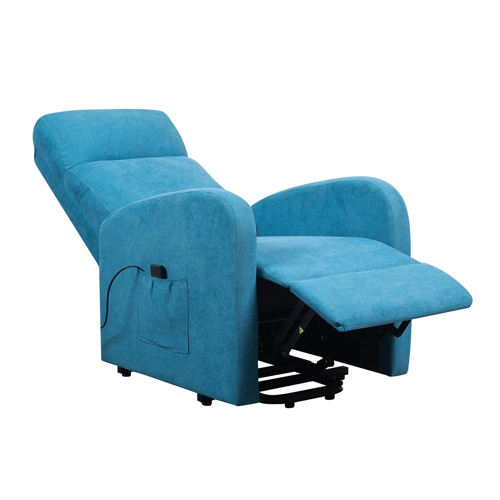 Poltrone Italia Poltrona Alzapersona Relax Reclinazione Elettrica Tessuto Turchese Chanel1_Turk - immagine 4