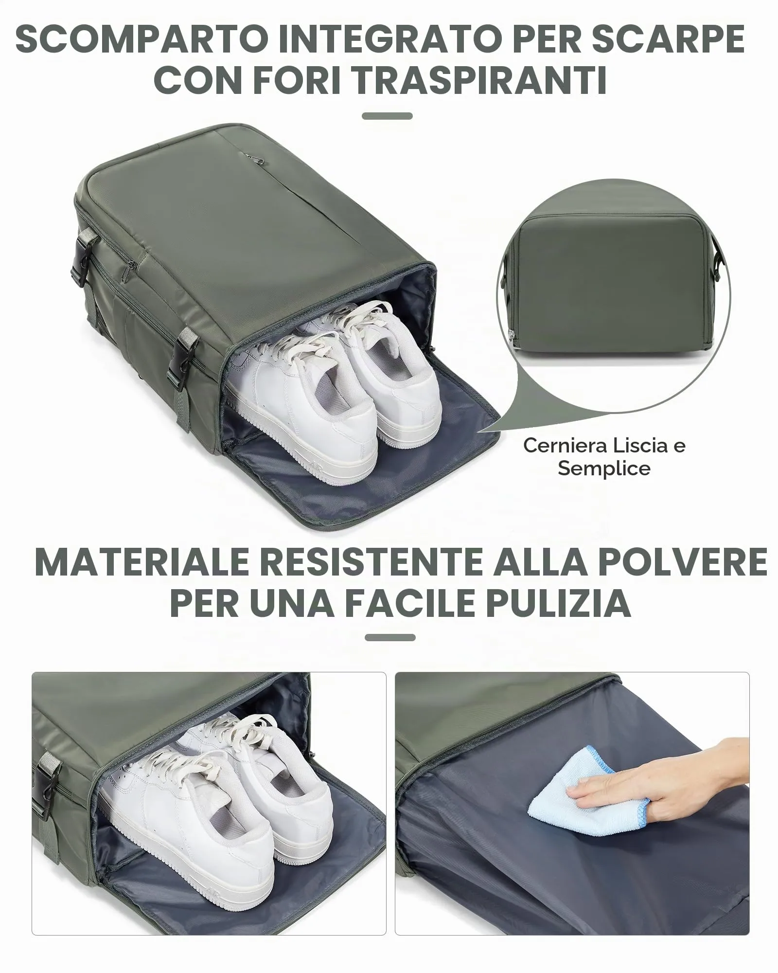 BJLFS Zaino da Viaggio Bagaglio a Mano 40x30x20 Ryanair e Wizzair - immagine 5