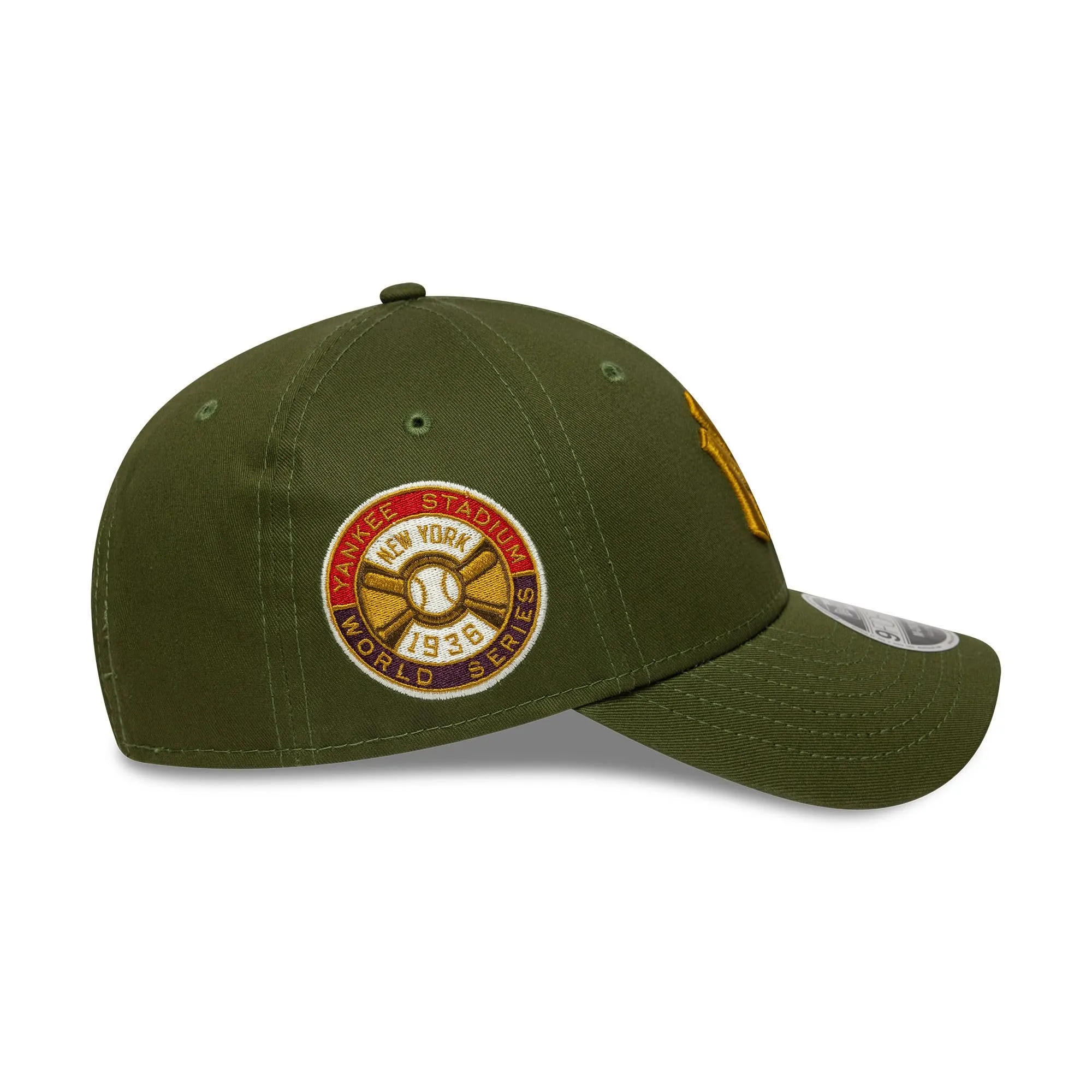 New Era New York Yankees 9Forty World Series Patch M-Crown Cap Verde - immagine 4
