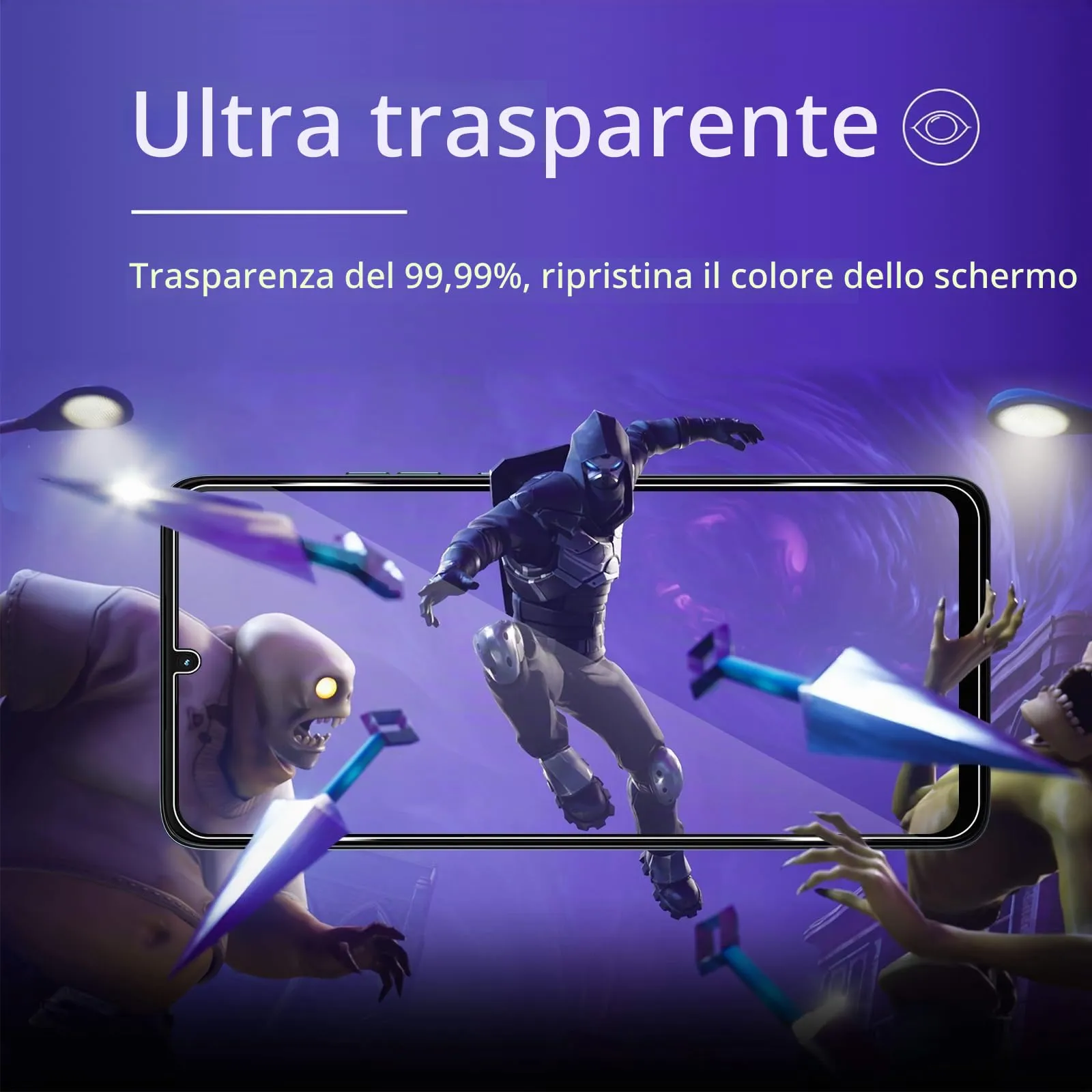 ELYCO Vetro Temperato per Motorola Moto G06/G06 Power, 3+3 Pezzi - immagine 6