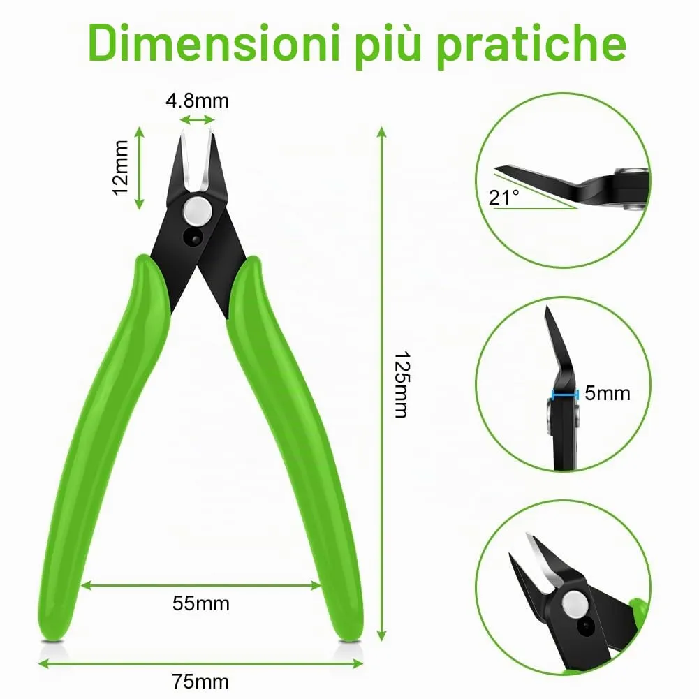 Ainiv Pinza da Taglio Diagonale di Precisione, 2pz - immagine 3