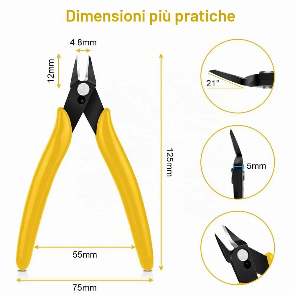 Ainiv Pinza da Taglio Diagonale di Precisione, 2pz - immagine 3