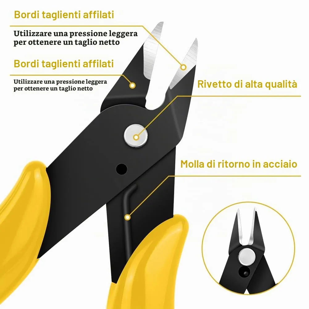 Ainiv Pinza da Taglio Diagonale di Precisione, 2pz - immagine 4