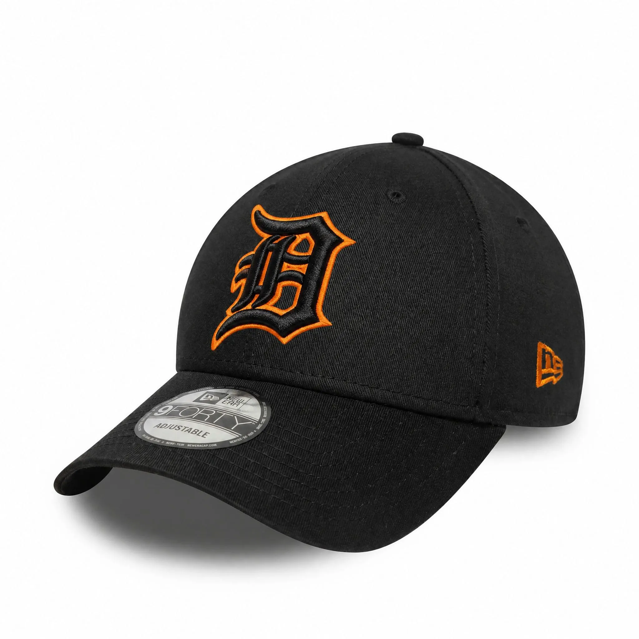 New Era Detroit Tigers MLB Squadra Outline 9Forty Cap - Nero Arancione - immagine 1