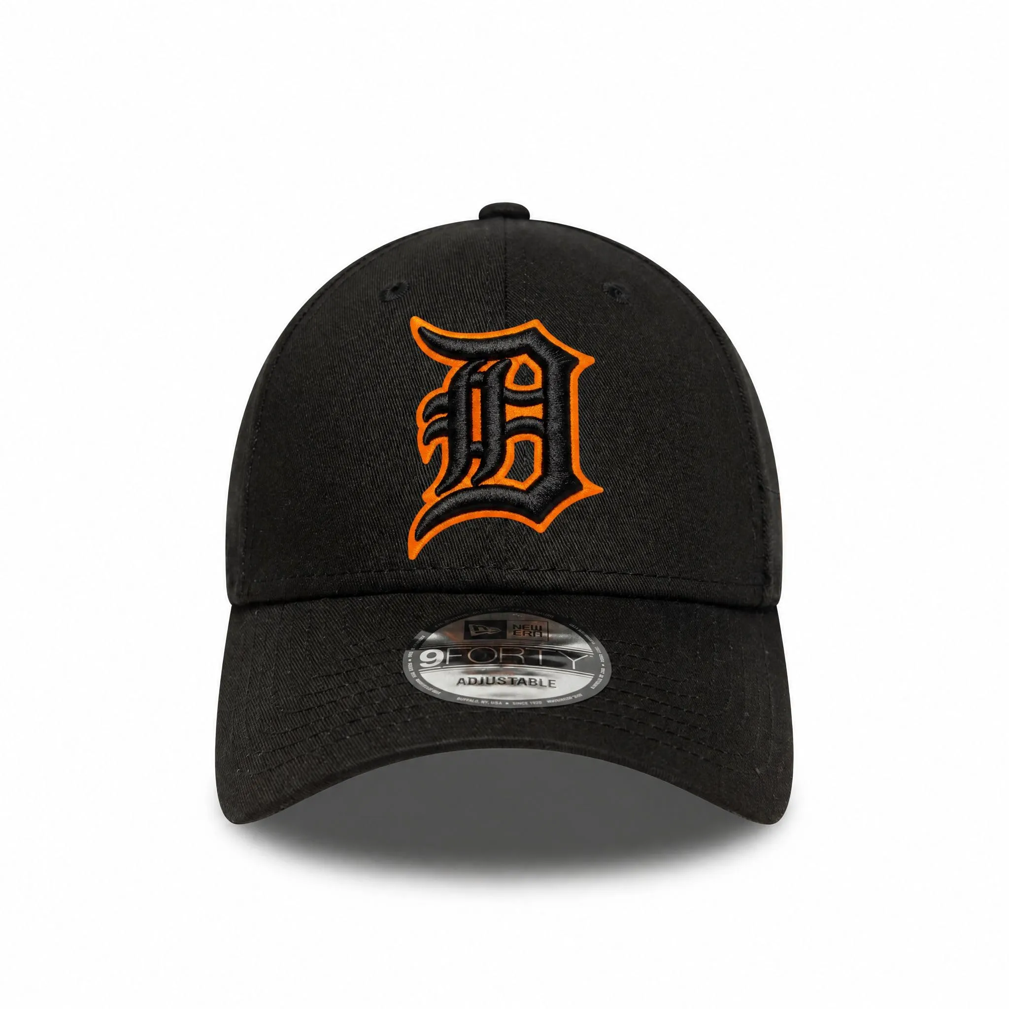 New Era Detroit Tigers MLB Squadra Outline 9Forty Cap - Nero Arancione - immagine 2