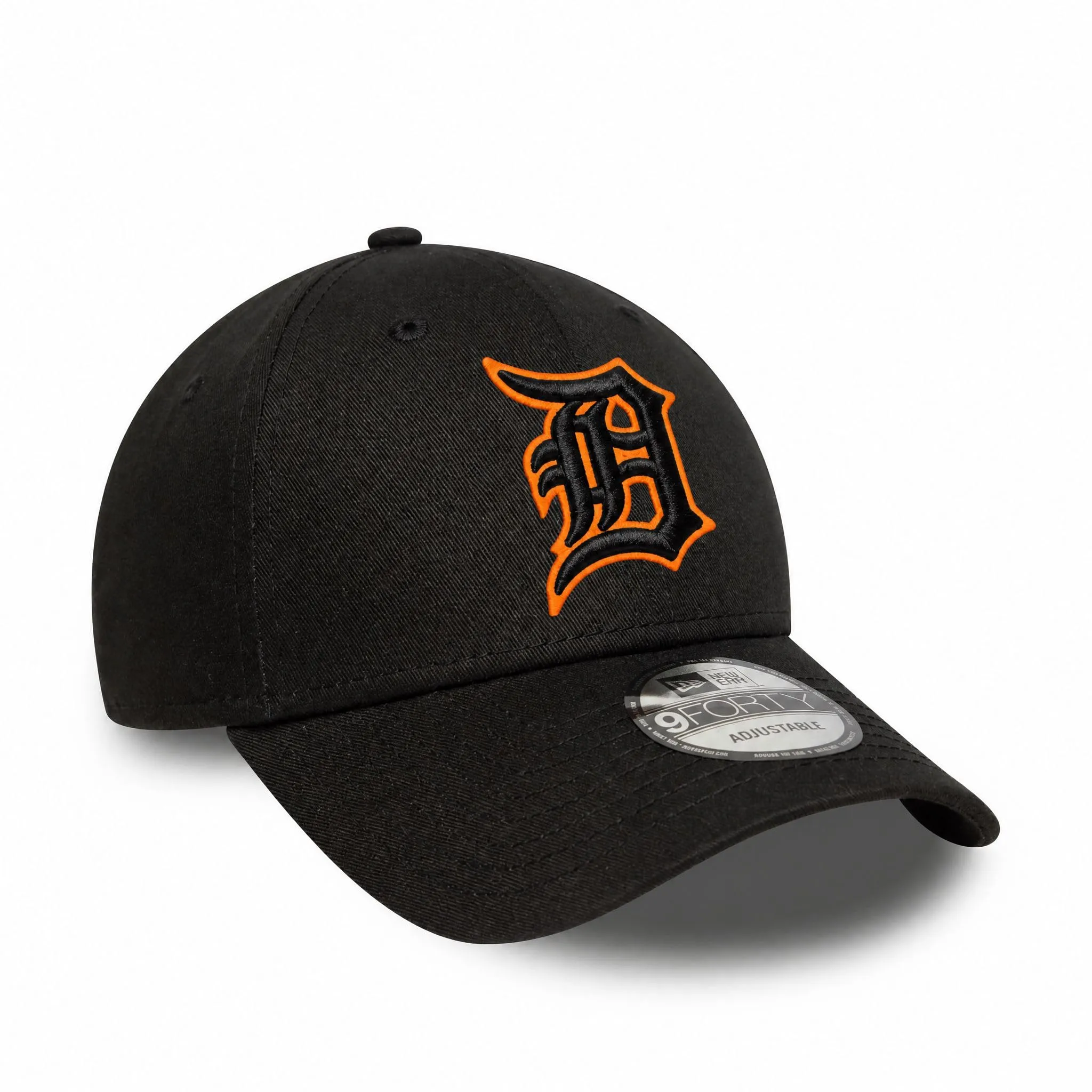 New Era Detroit Tigers MLB Squadra Outline 9Forty Cap - Nero Arancione - immagine 3