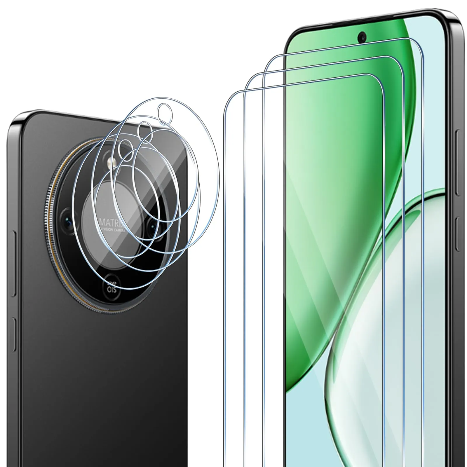 ELYCO Vetro Temperato per Honor Magic 8 Lite, 3+3 Pezzi - immagine 1