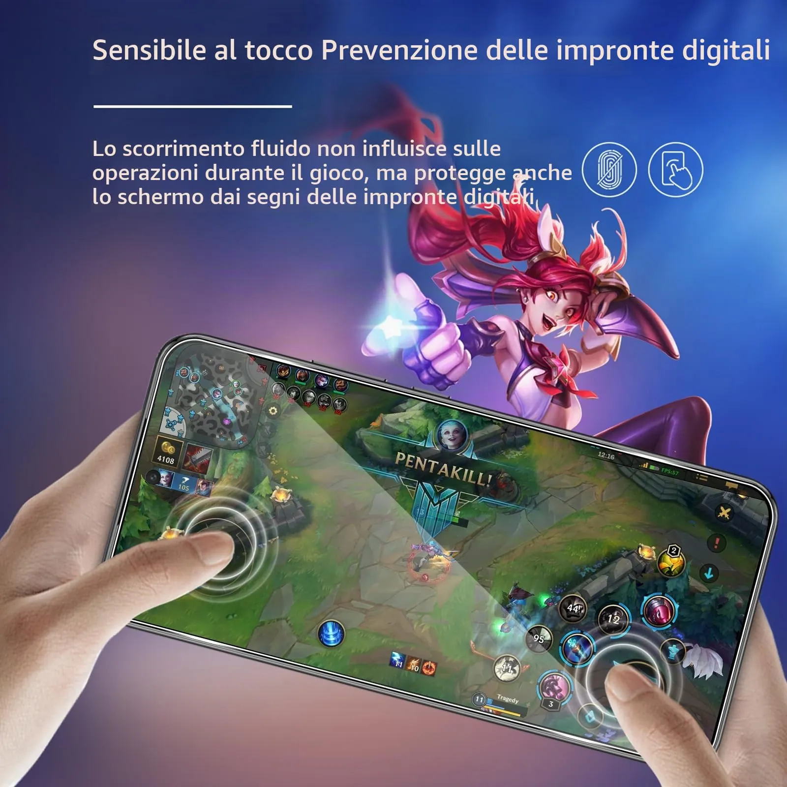 ELYCO Vetro Temperato per Honor Magic 8 Lite, 3+3 Pezzi - immagine 4