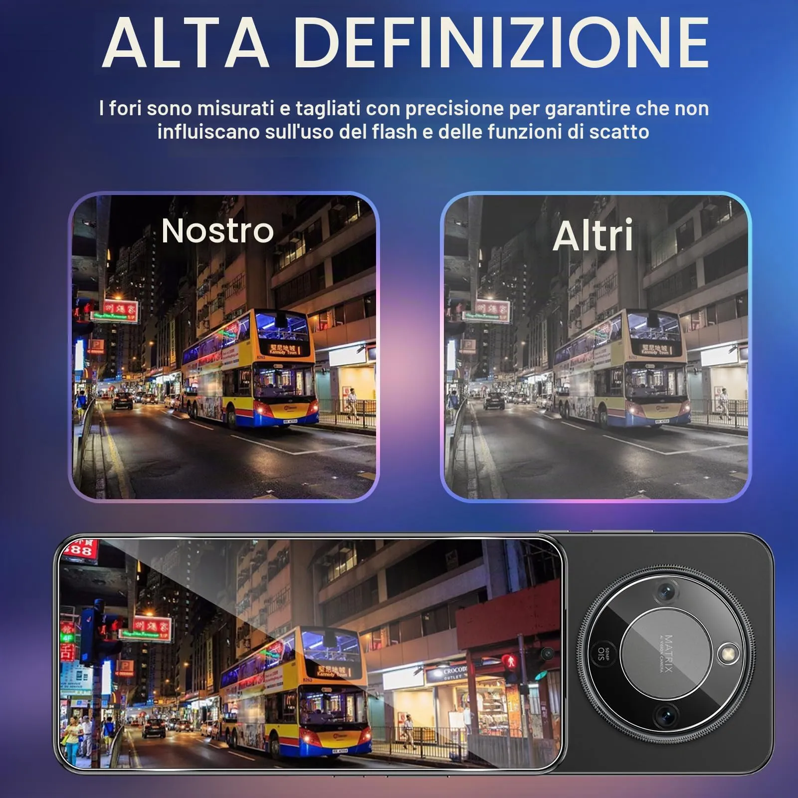 ELYCO Vetro Temperato per Honor Magic 8 Lite, 3+3 Pezzi - immagine 7