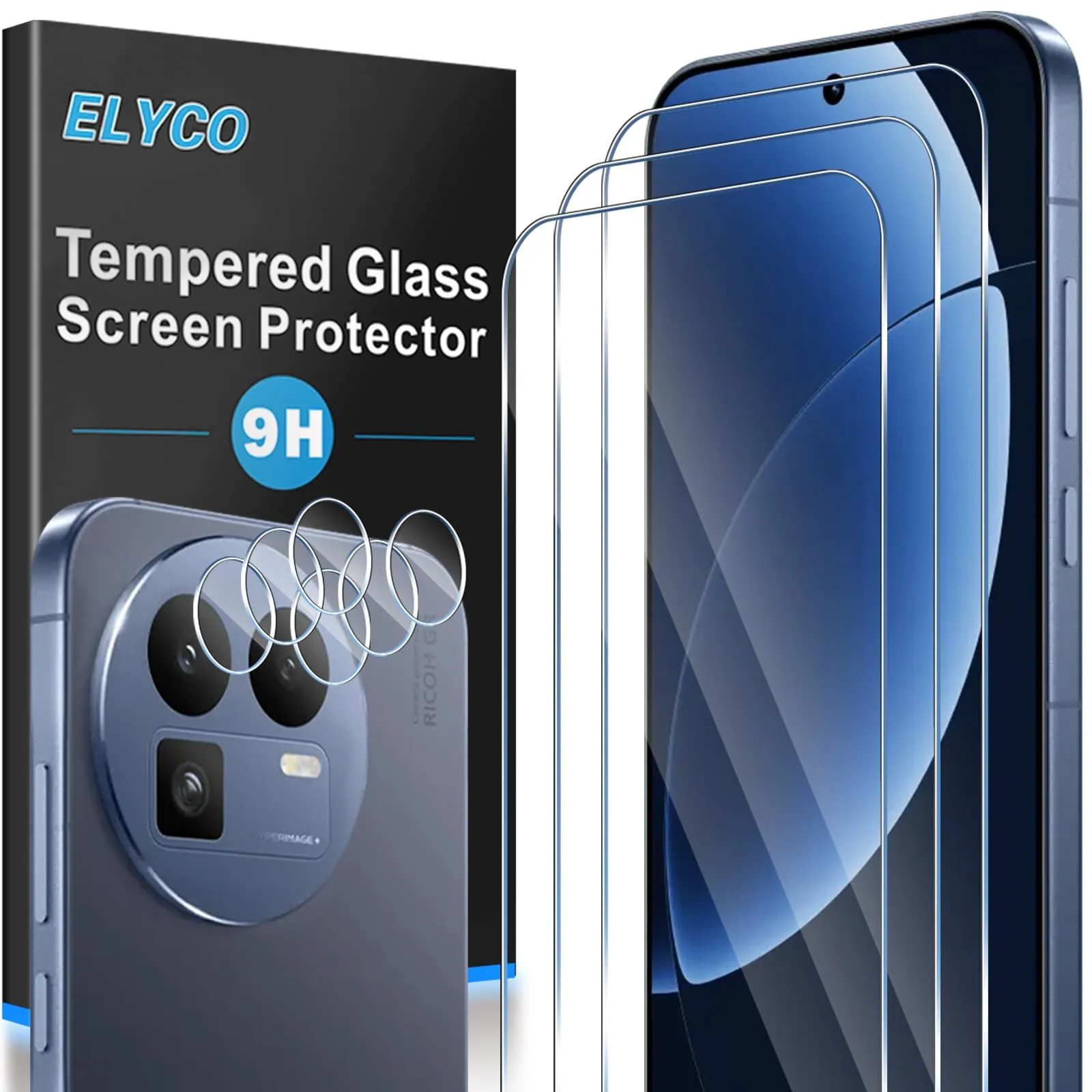 ELYCO Vetro Temperato per Realme GT 8/GT8, 3+3 Pezzi - immagine 1