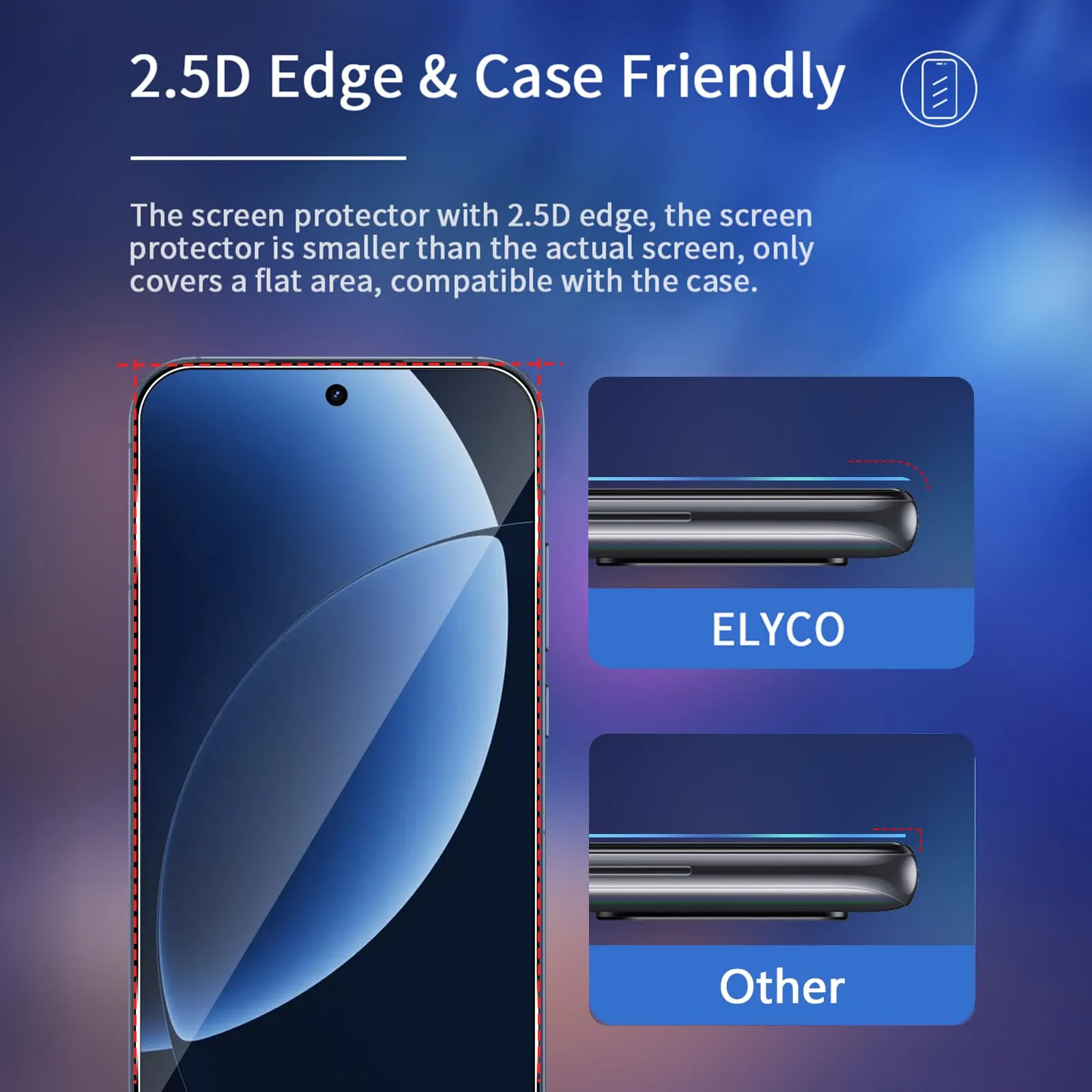 ELYCO Vetro Temperato per Realme GT 8/GT8, 3+3 Pezzi - immagine 5