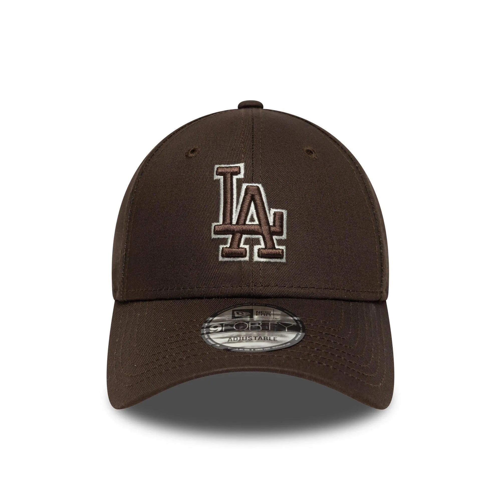 New Era Los Angeles Dodgers MLB Squadra Outline 9Forty Cap Marrone Bianco - immagine 2