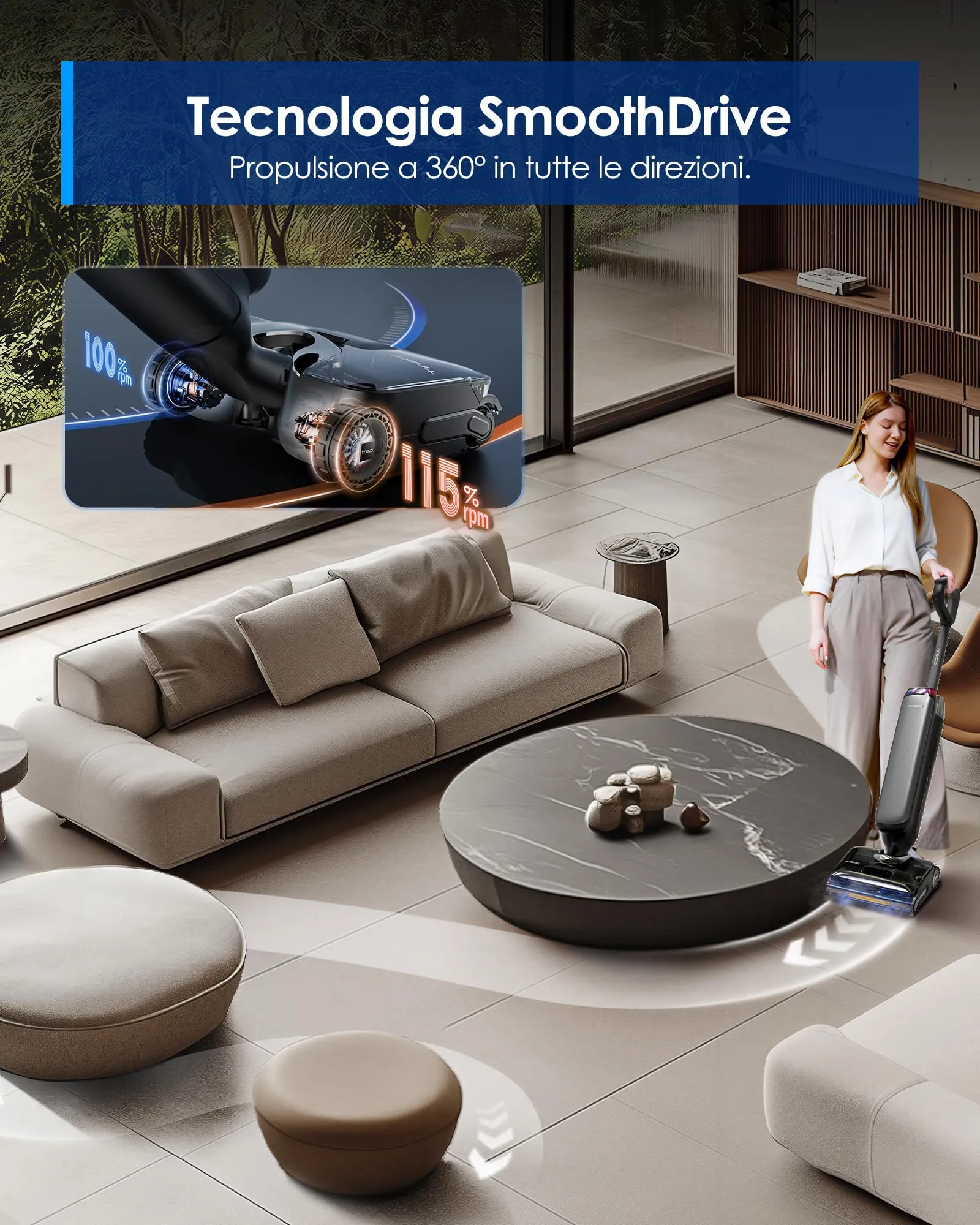 Tineco Floor ONE S9 Artist Steam Pro HyperSteam - immagine 4