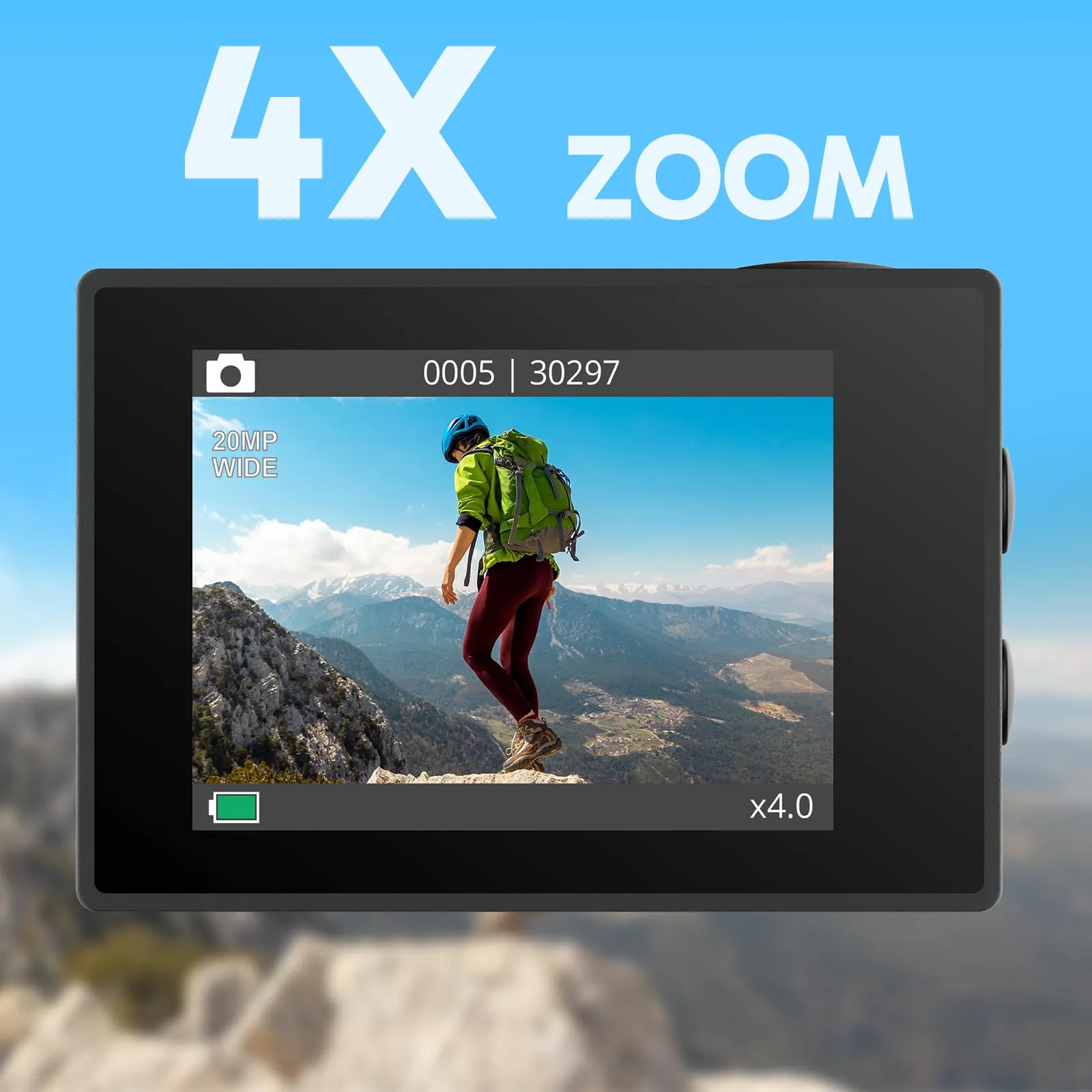 AKASO EK7000 Action Cam 4K 30FPS, WiFi, 20MP - immagine 7