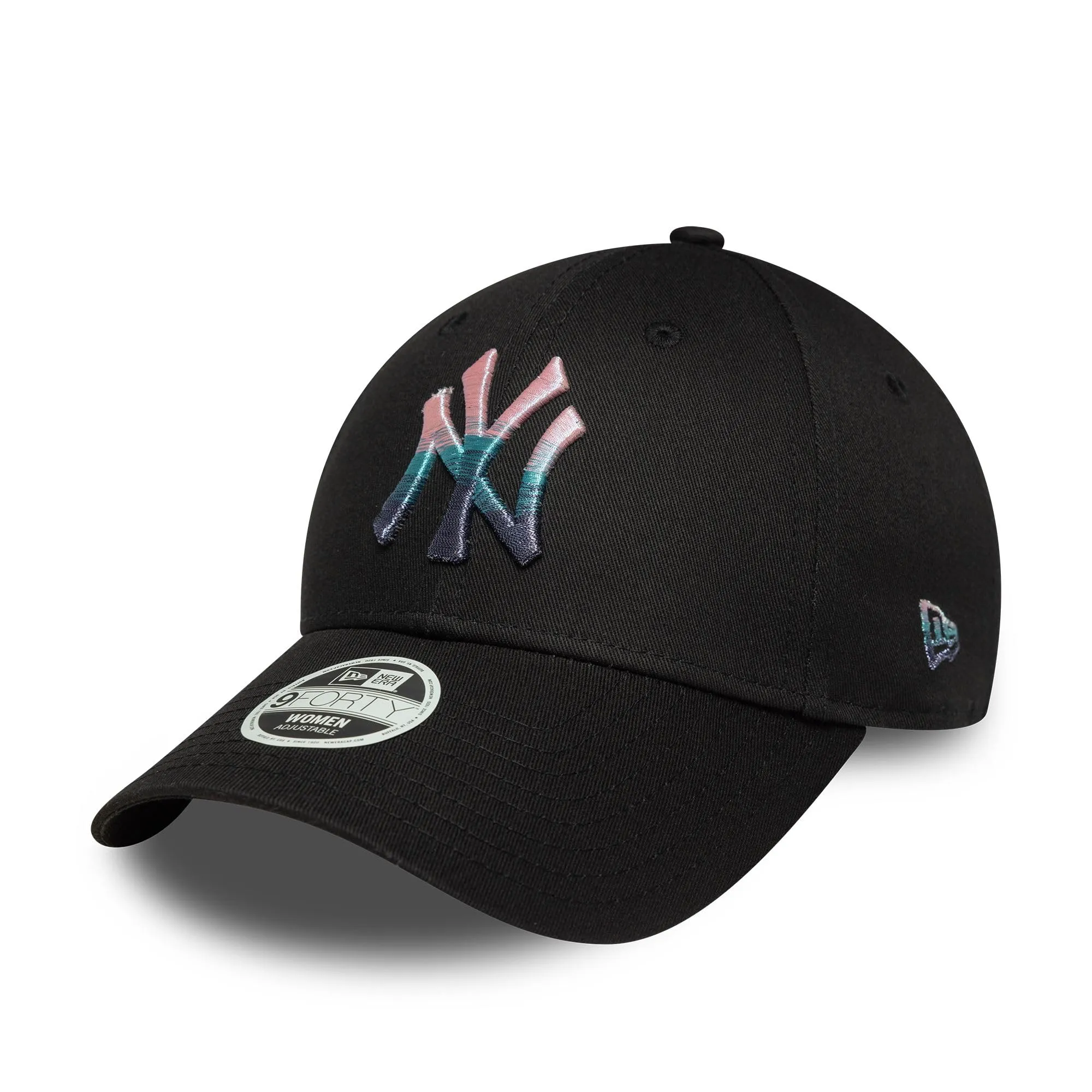 New Era New York Yankees Logo Metallico 9Forty Cappello Donna Nero - immagine 1