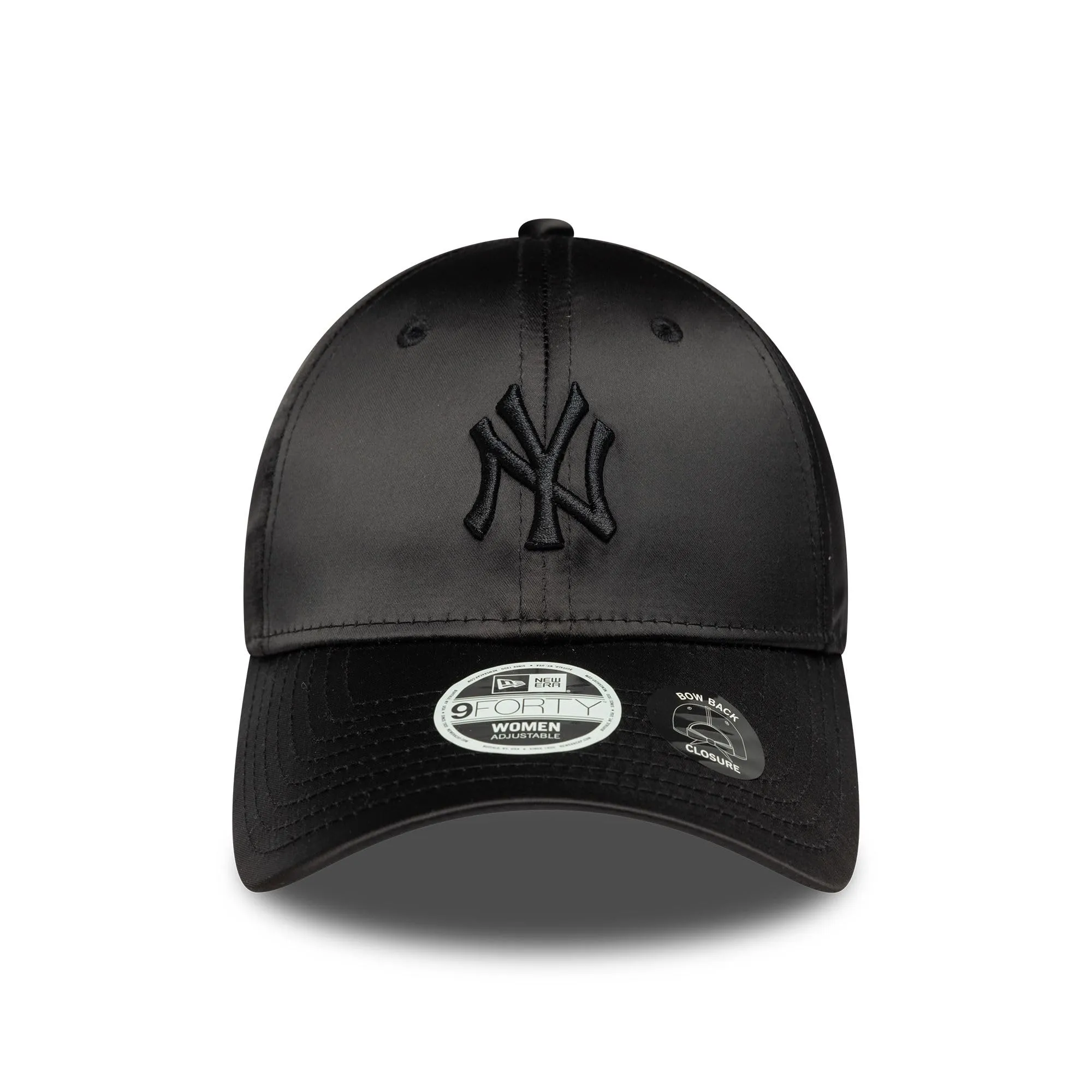 New Era New York Yankees 9Forty Cappello Donna Nero Fiocco di Raso - immagine 2