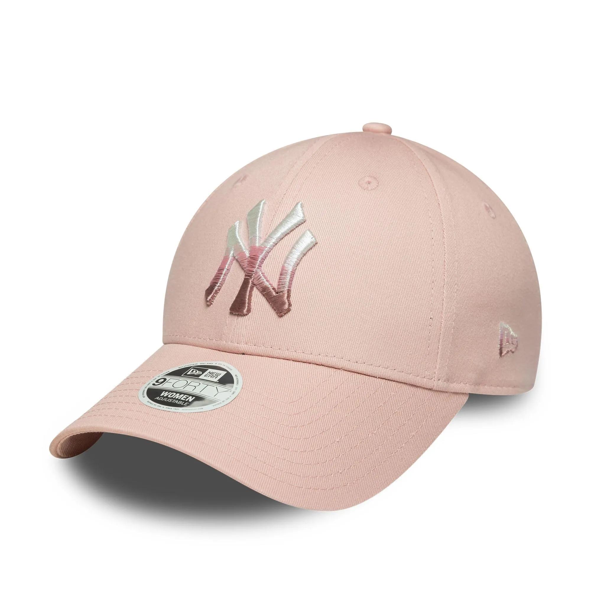 New Era New York Yankees Logo Metallico 9Forty Cappello Donna Rosa - immagine 1