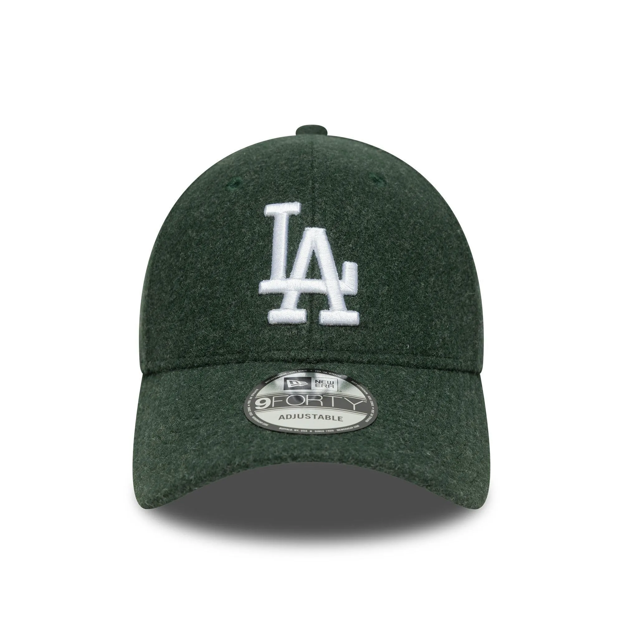 New Era Los Angeles Dodgers MLB Melton Wool 9Forty Snapback Cap - Verde Scuro - immagine 2
