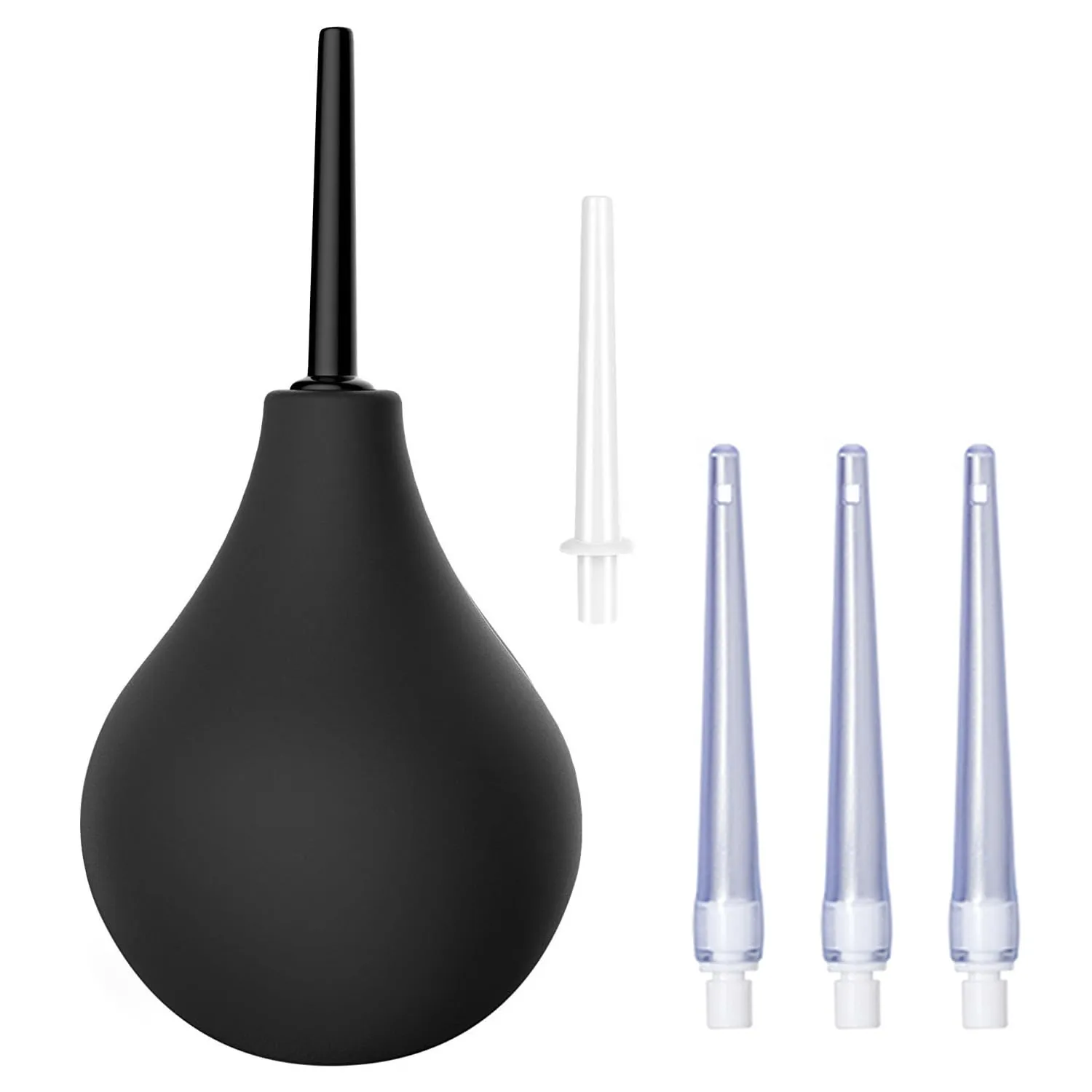 Showvigor Kit Clistere a Bulbo in Silicone, 224 ml con 5 Ugelli per Uomo e Donna - immagine 1