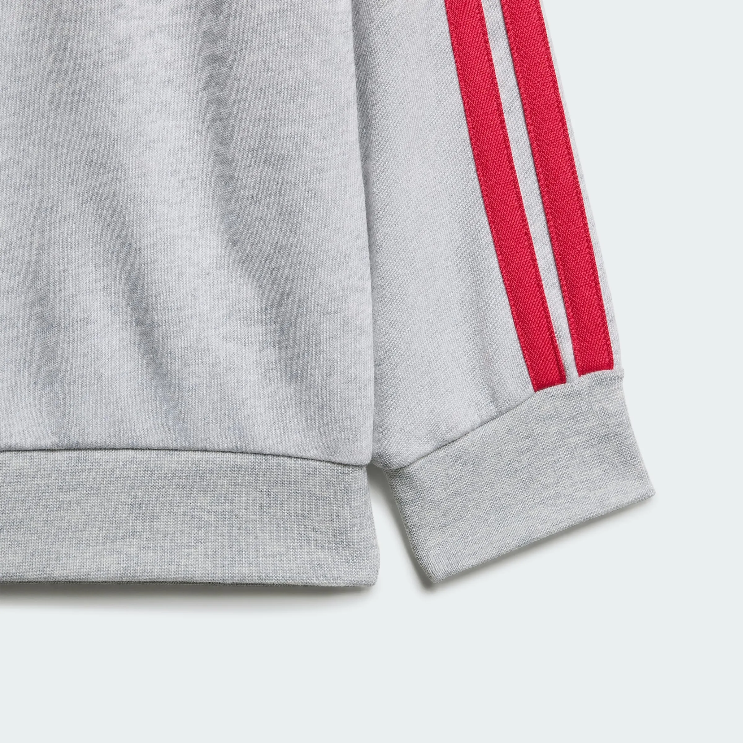 adidas Bimbi 0-24 Essentials Jogger Track Suit, Light Grey Heather/Power Pink, 2-3 Years - immagine 3