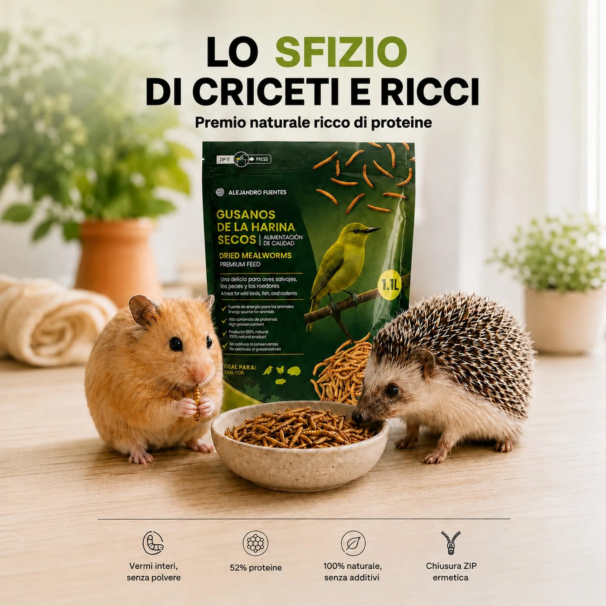 ALEJANDRO FUENTES Camole della Farina Essiccate Tenebrio Molitor 175g - immagine 2