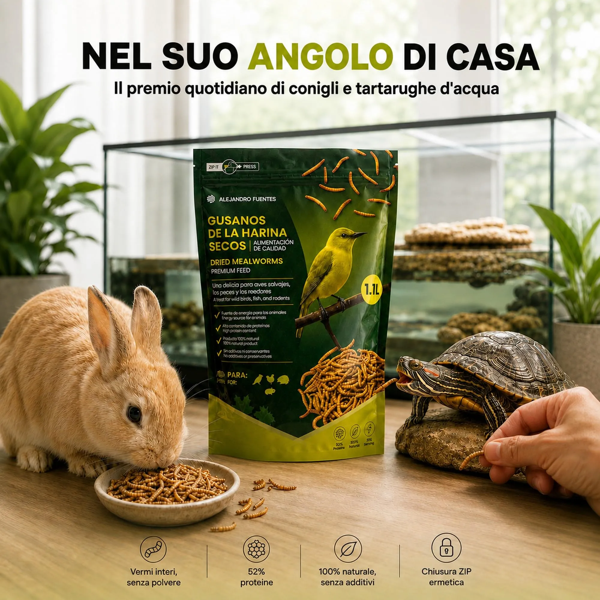 ALEJANDRO FUENTES Camole della Farina Essiccate Tenebrio Molitor 175g - immagine 3