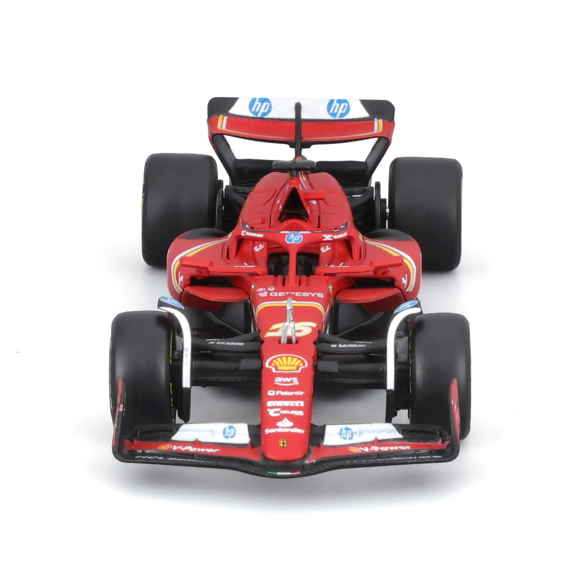 Bburago Ferrari SF-24 Monza GP 2024 #16 Charles Leclerc 1:43 Scale Model Car Monza Livery Special Edition - immagine 5