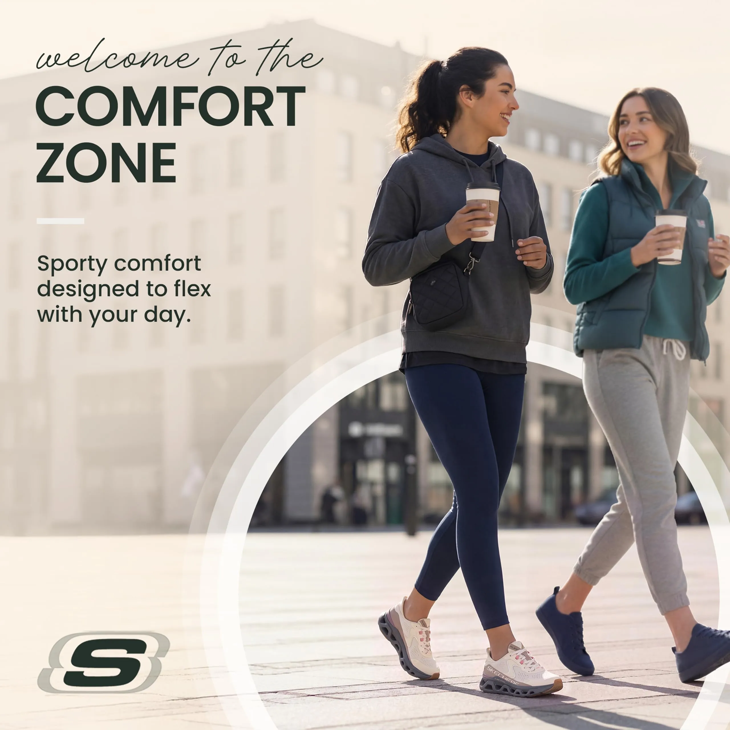 Skechers Glide-Step Atlus Hands Free Slip-ins Sneaker, Natural Grey, 35.5 EU - immagine 8