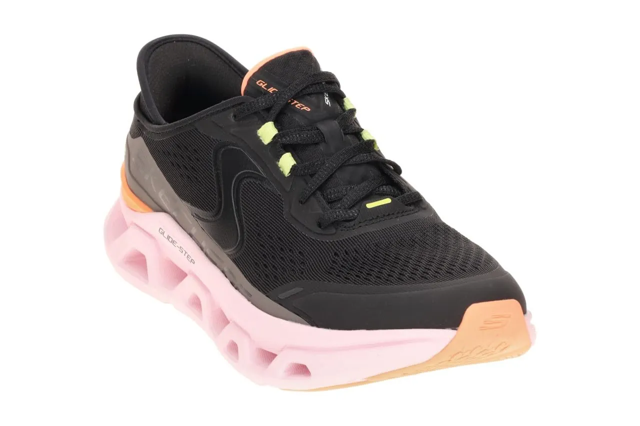 Skechers Glide-Step Atlus Sneaker da Donna Hands-Free - Nero/Multicolore, 35.5 EU - immagine 7