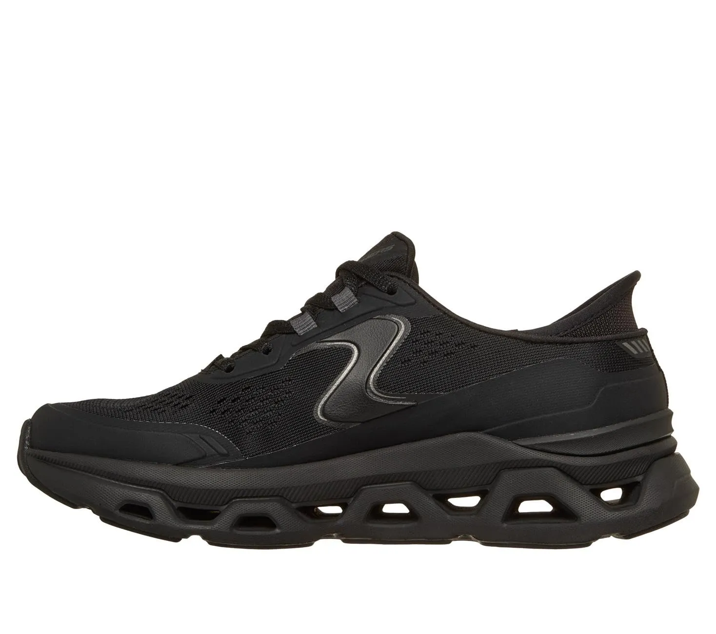 Skechers Donna Glide-Step Altus Slip-In Allenatrice, Black Synthetic/Mesh/Gunmetal Trim, 40 EU - immagine 6
