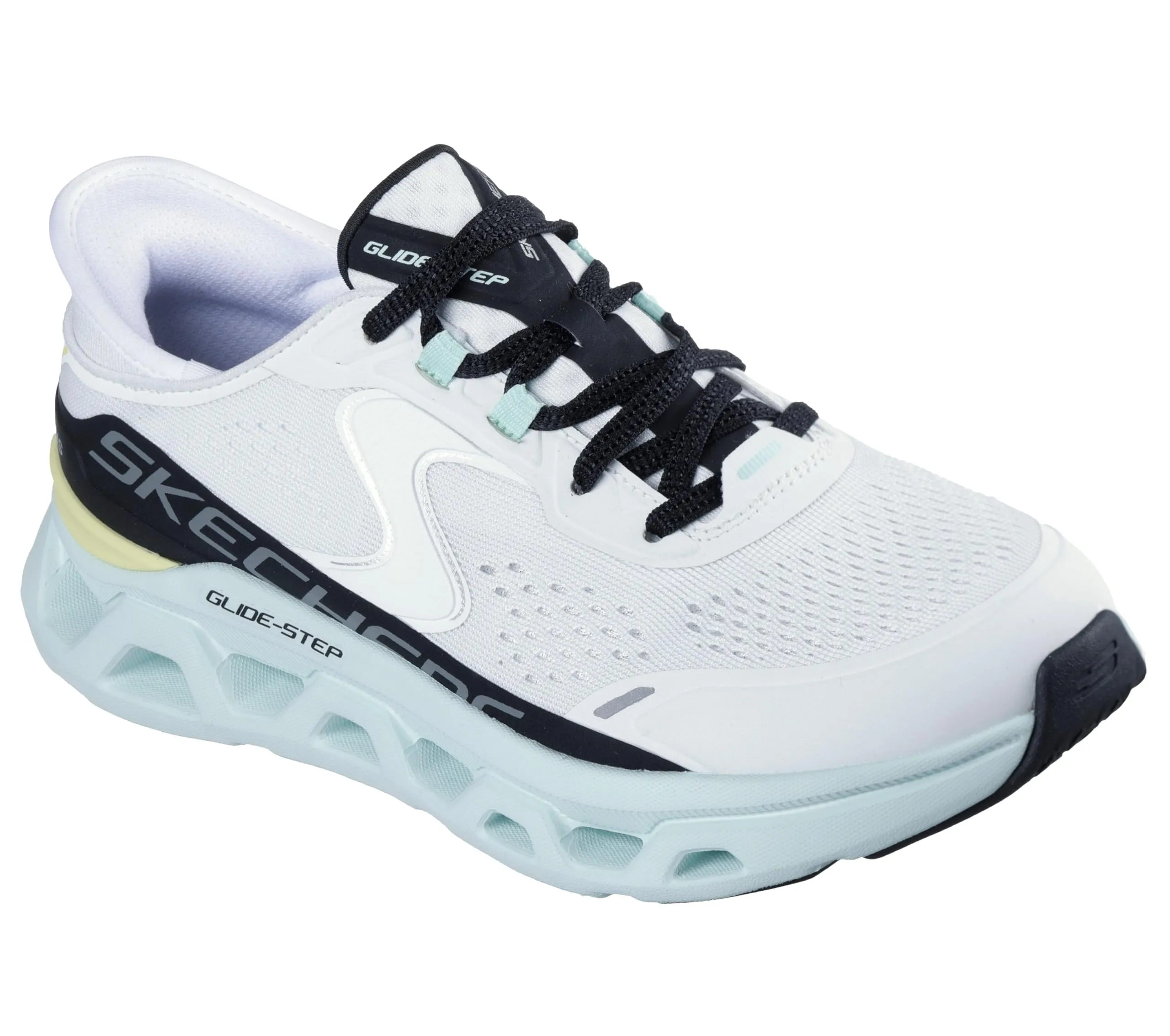 Skechers Donna Glide-Step Altus Slip-In Allenatrice, White Synthetic Mesh Multi Trim, 36 EU - immagine 4