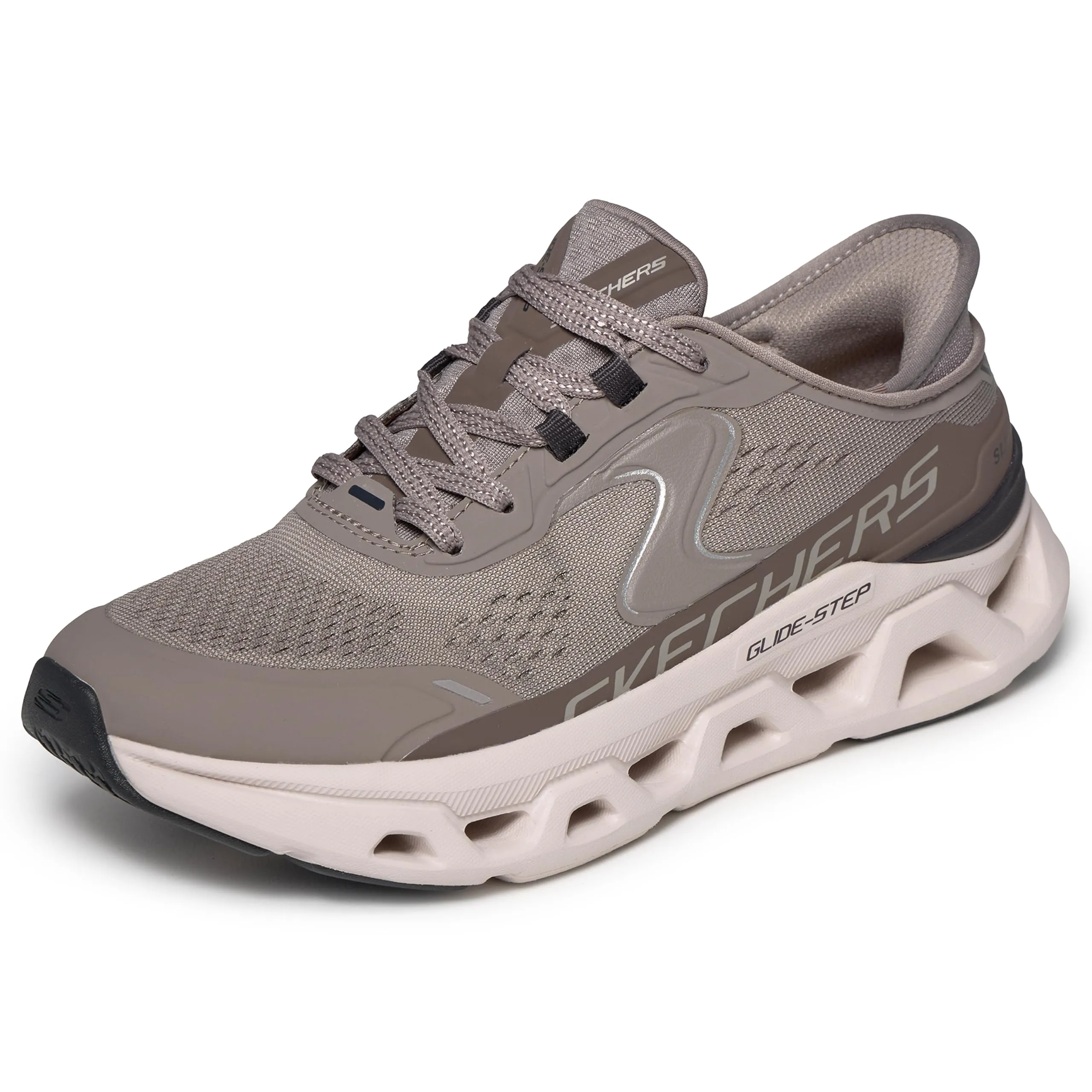 Skechers Donna Glide-Step Altus Slip-In Allenatrice, Dark Taupe Synthetic/Mesh/Trim, 36.5 EU - immagine 11