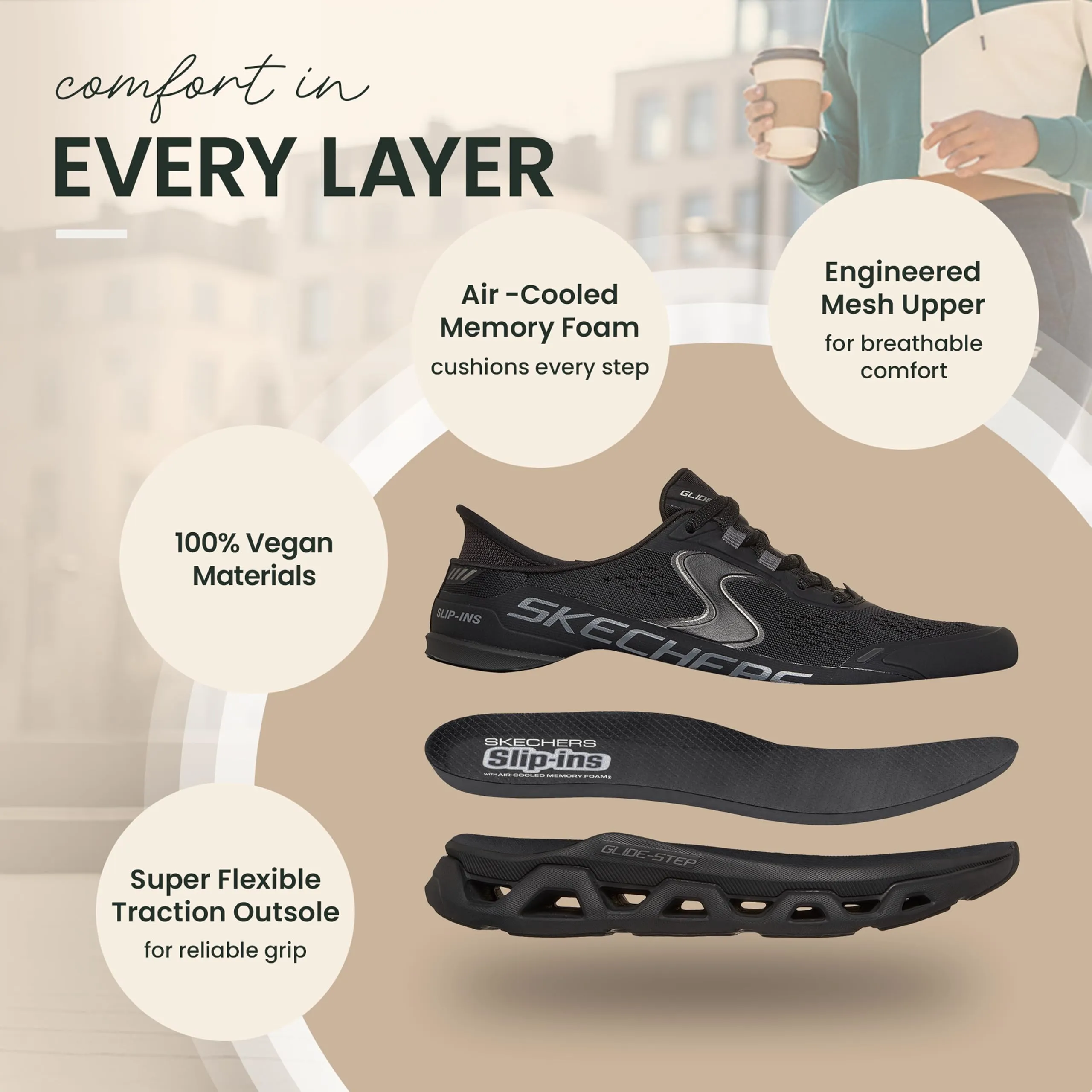 Skechers Glide-Step Altus Scarpe da donna da infilare, 5.5 - immagine 7