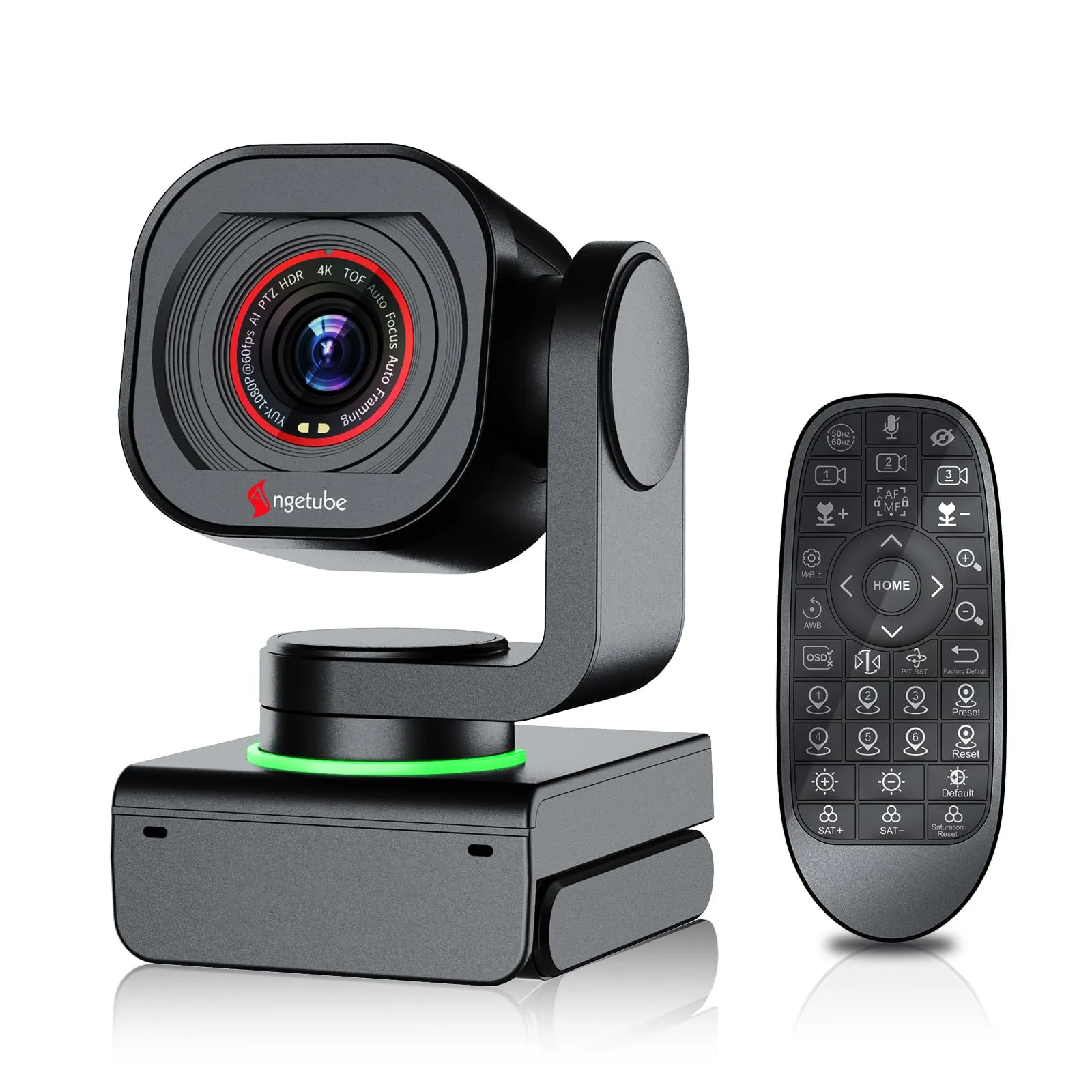Angetube Webcam 4K USB 3.0 PTZ con Tracciamento AI e Controllo Gestuale - immagine 1
