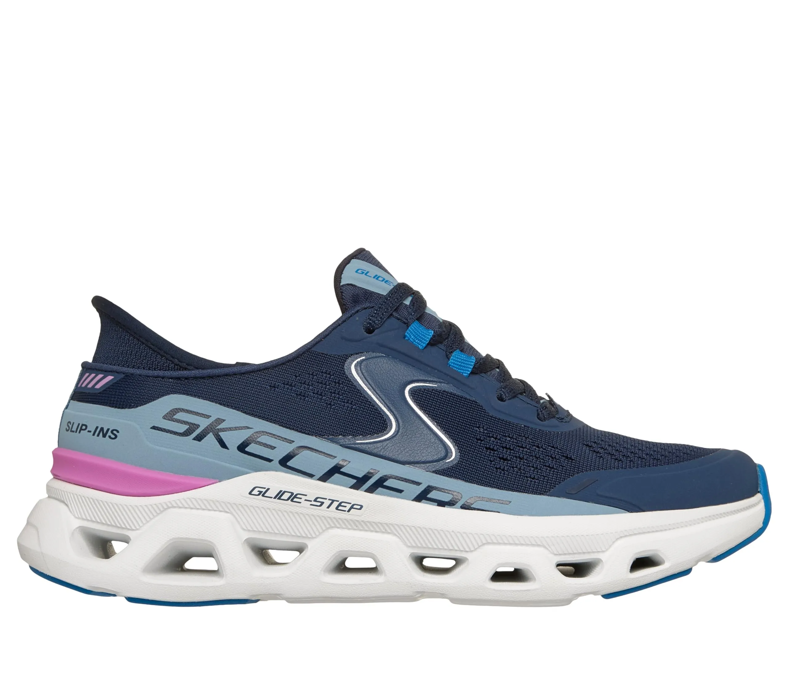 Skechers Glide-Step Atlus Slip-ins Sneaker Donna, Navy Blu, 35.5 EU - immagine 5