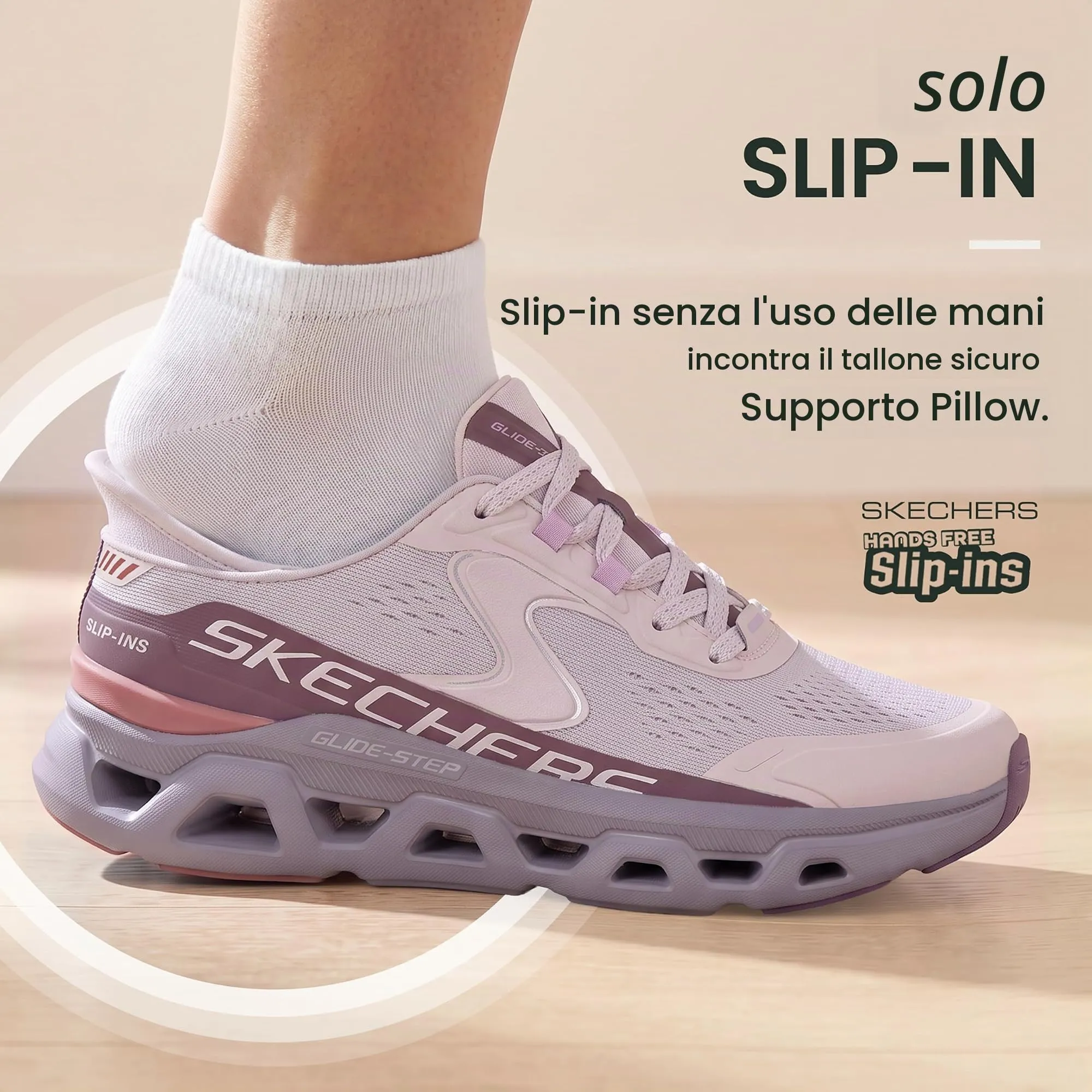 Skechers Glide-Step Atlus Sneaker da Donna, Lavanda, 36 EU - immagine 7