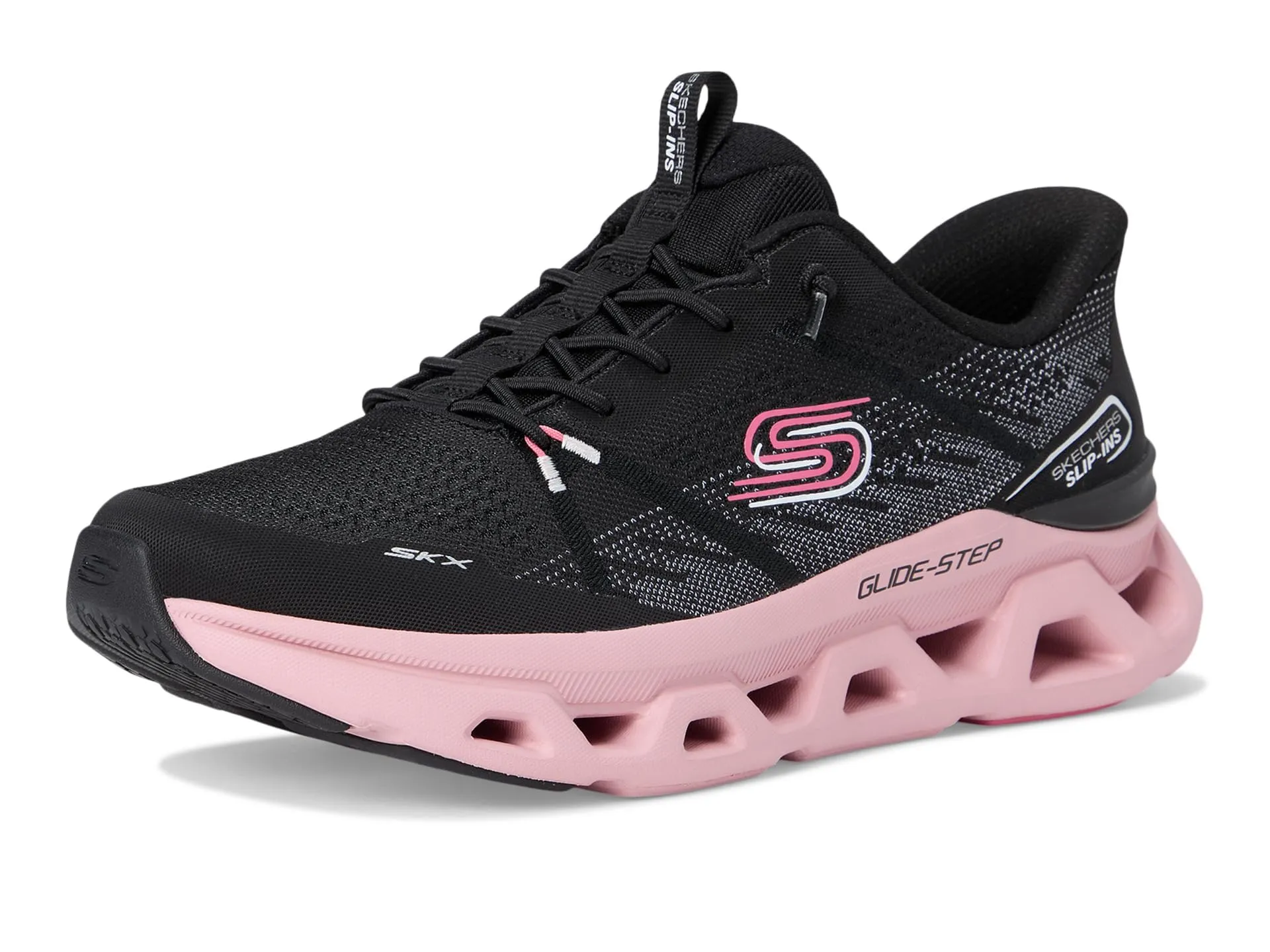 Skechers Glide-Step Atlus Hands-Free Slip-in Sneaker, Nero/Nero, 5 Wide - immagine 7
