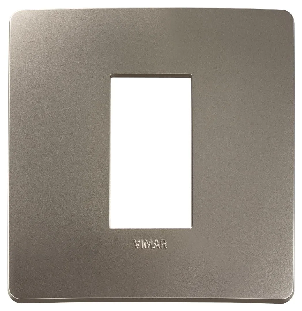 Vimar Plana Up Placca 1 Modulo 14641U.33 Titanio - immagine 1