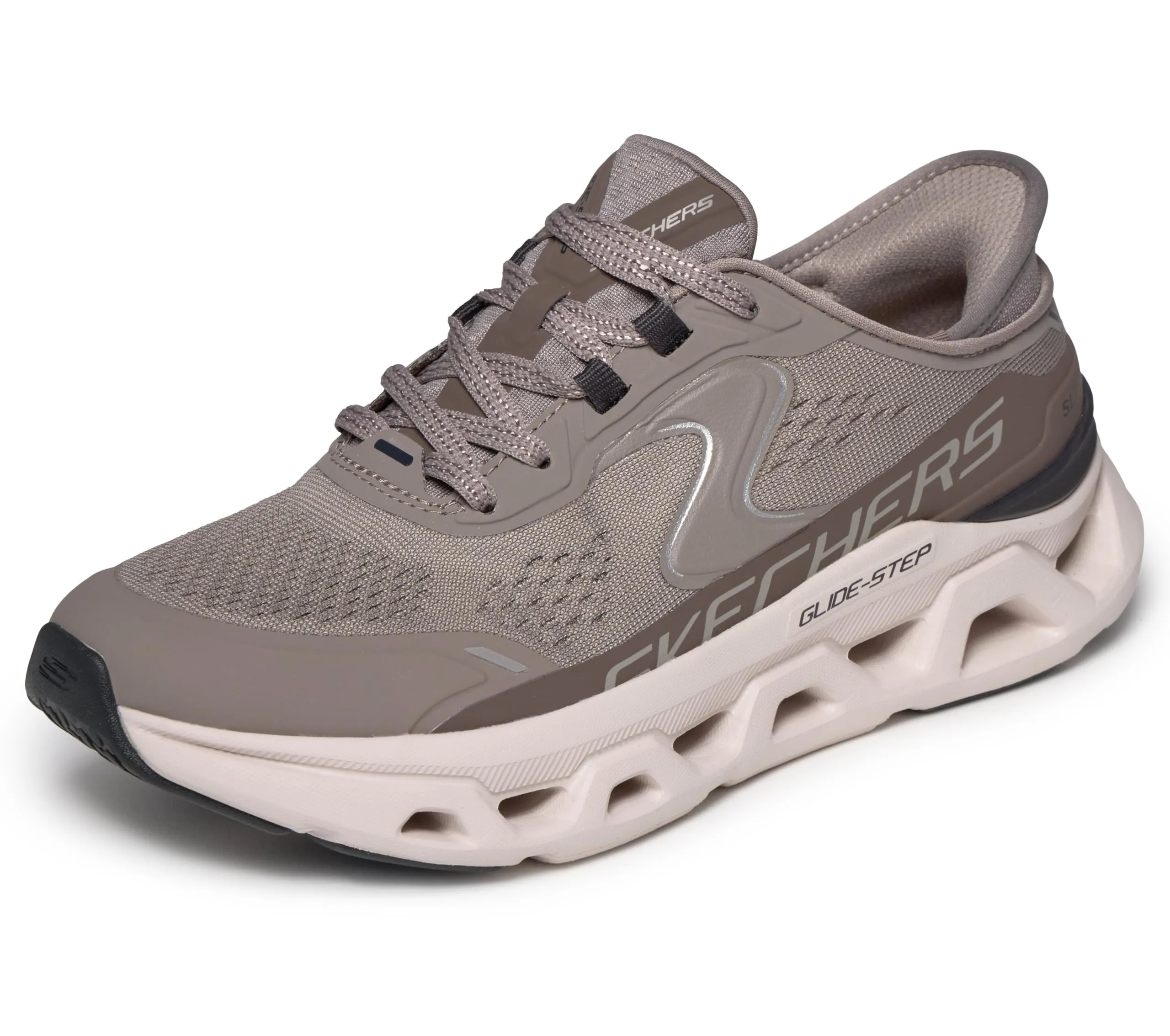 Skechers Donna Glide-Step Altus Slip-In Allenatrice, Dark Taupe Synthetic/Mesh/Trim, 39.5 EU - immagine 2