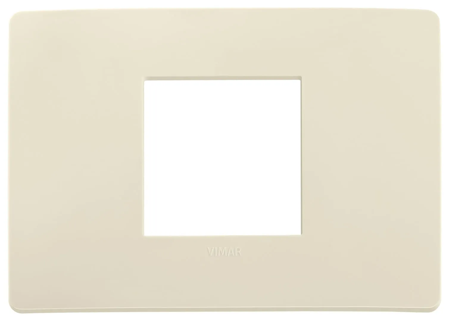 Vimar Plana Up Placca 2 Moduli Centrali 14652U.12, Avorio Matt - immagine 1