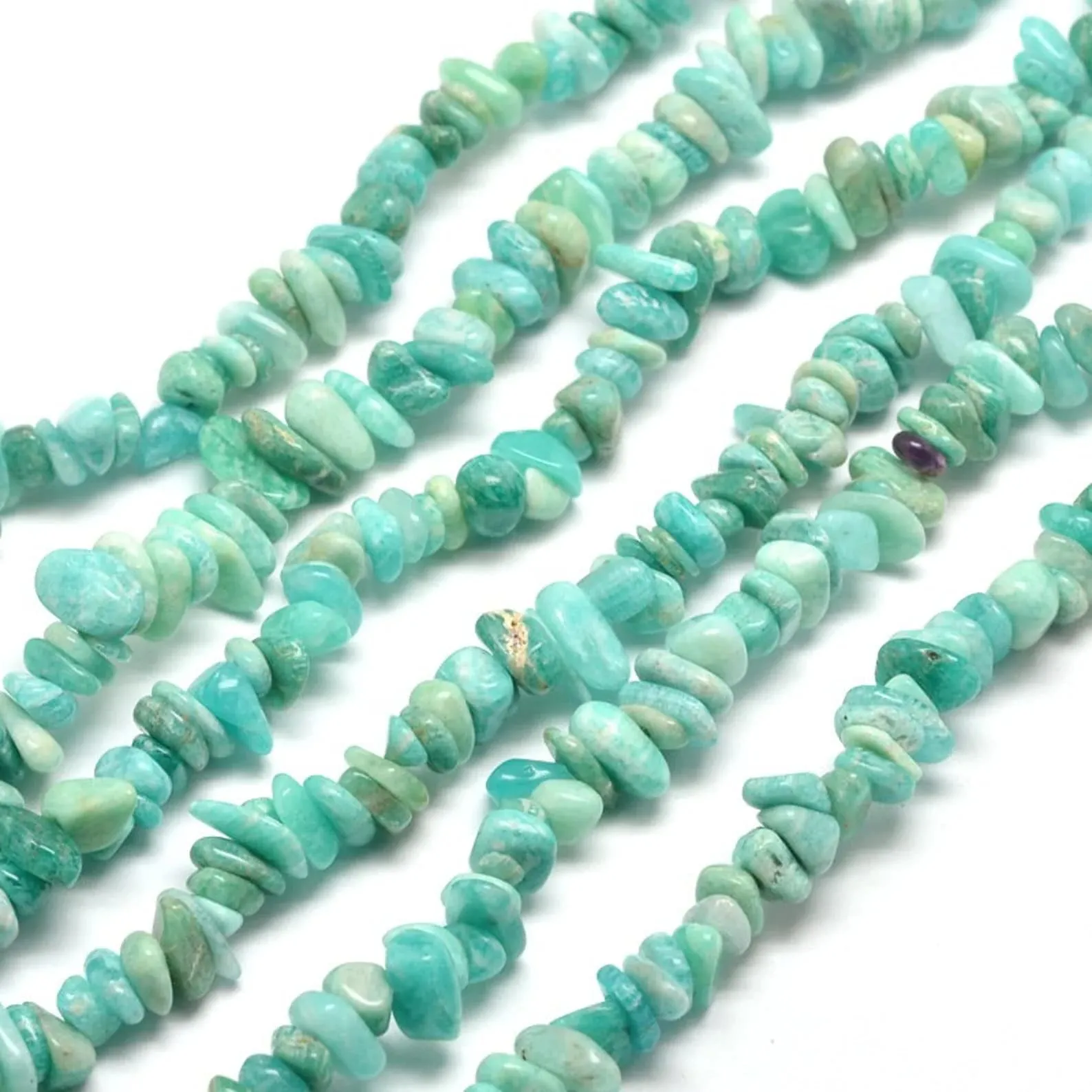 TENET Collana in pietre naturali Amazzonite - 84 cm - immagine 5