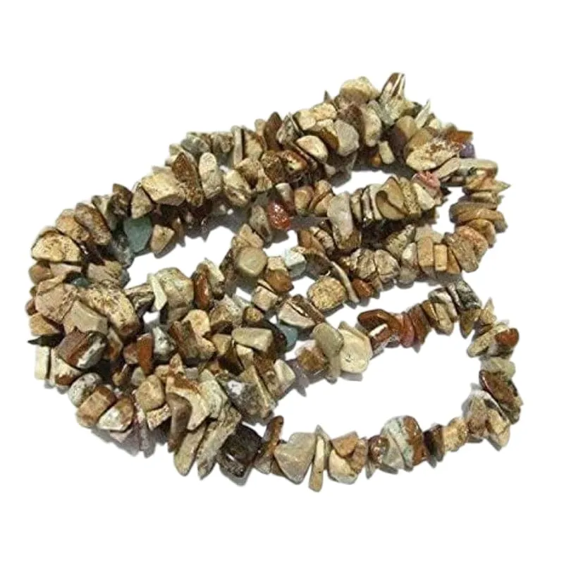 TENET Collana in pietre naturali Diaspro del Paesaggio Paesina 84 cm - immagine 1