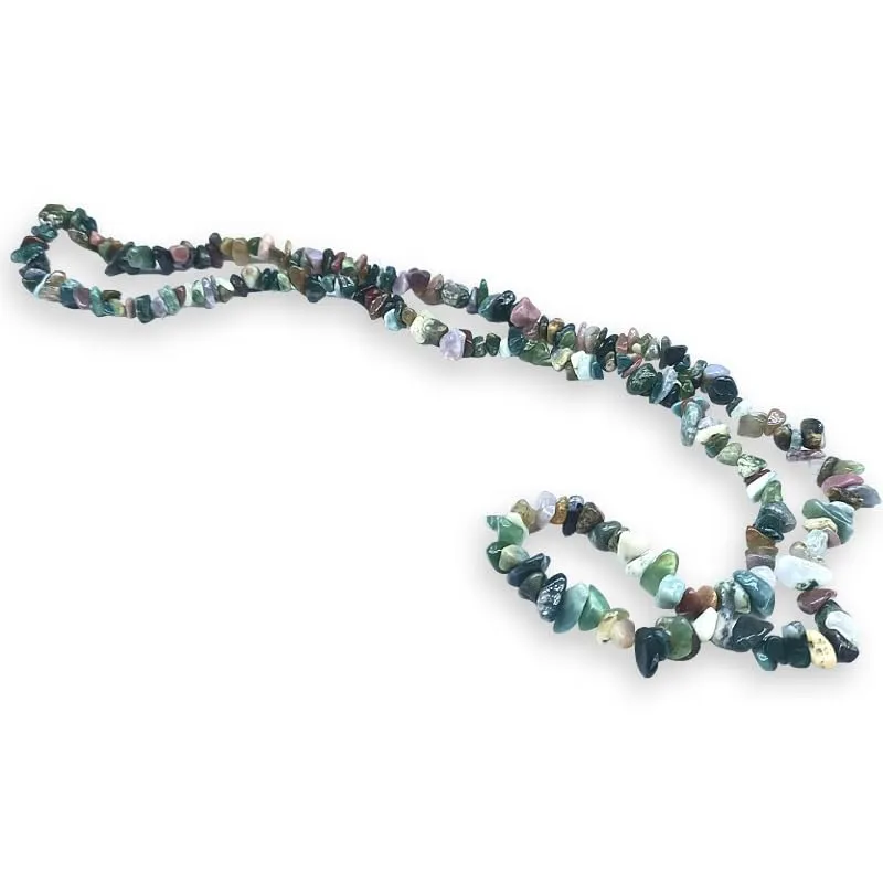 TENET Collana in Agata Indiana, pietre naturali, 84 cm - immagine 1