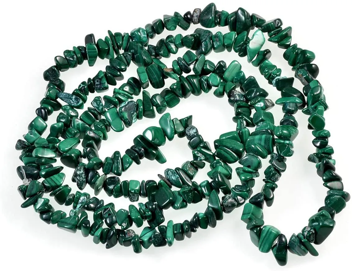 TENET Collana in pietre naturali Malachite, 84 cm - immagine 1