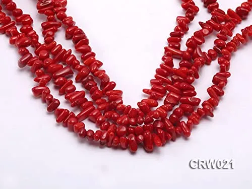 TENET Collana in pietre naturali, 84 cm, Corallo - immagine 5