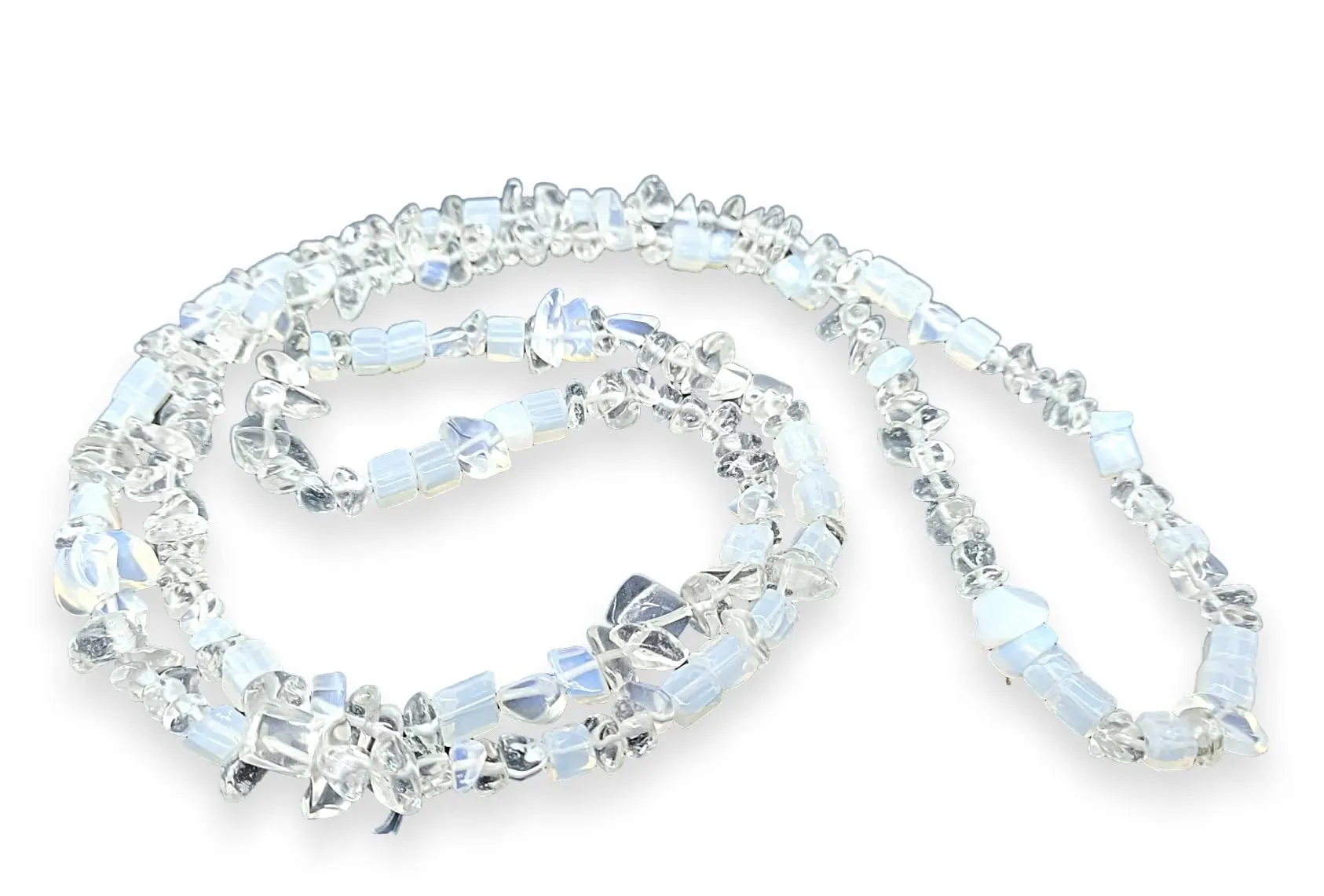 TENET Collana chips in pietre naturali Opalite, 84 cm - immagine 1