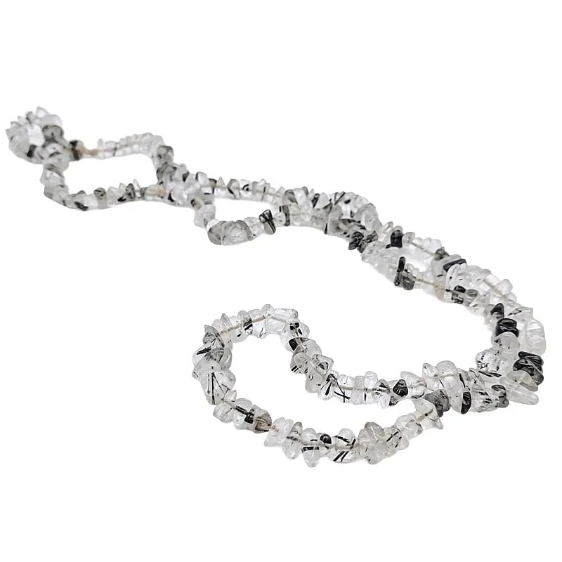 TENET Collana in pietre naturali Quarzo Tormalinato, 84 cm - immagine 1