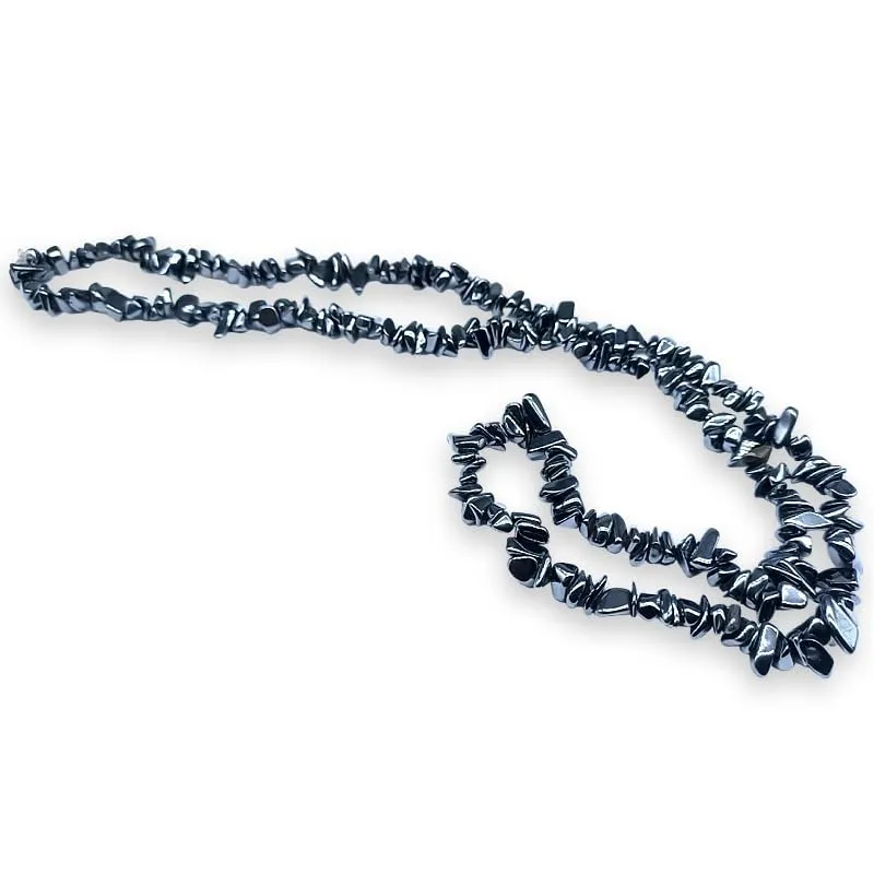 TENET Collana in pietre naturali Ematite, 84 cm - immagine 1